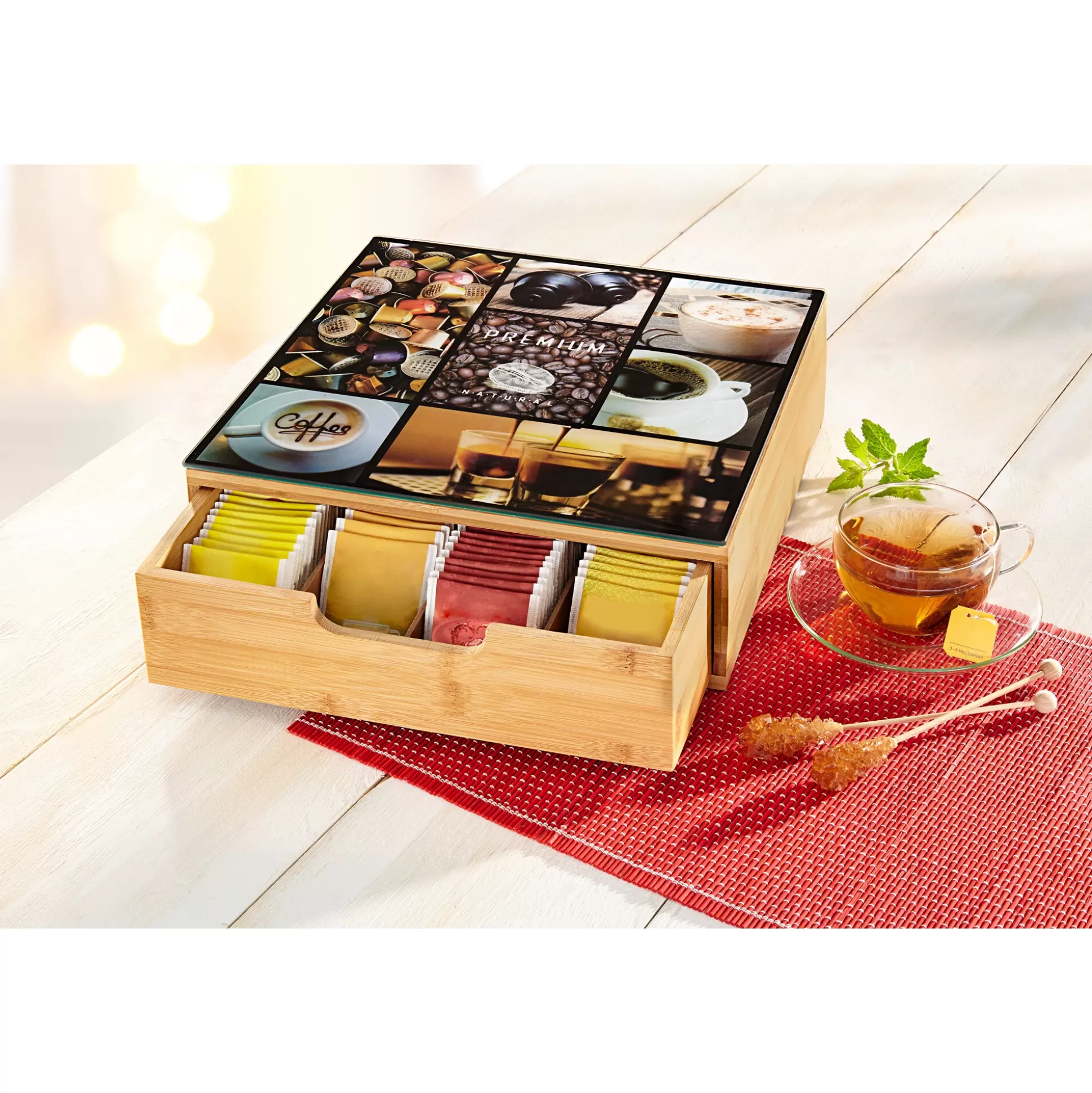 Boîtes de Stockage Élégantes pour Café et Thé - Organisation Parfaite des Arômes