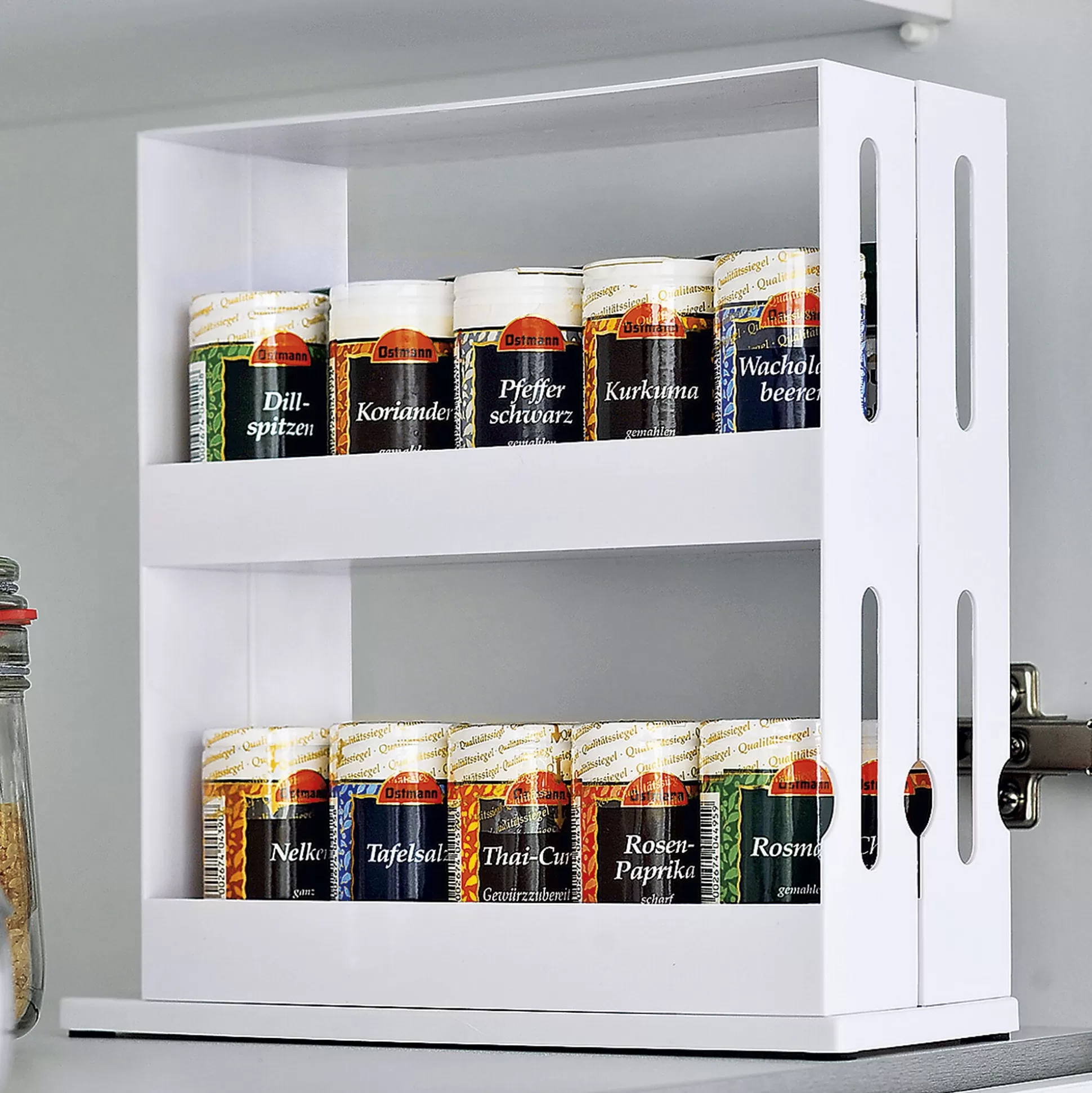 Génialo - Présentoir à Herbes Élégant en Blanc | Design Moderne pour Cuisine Organisée