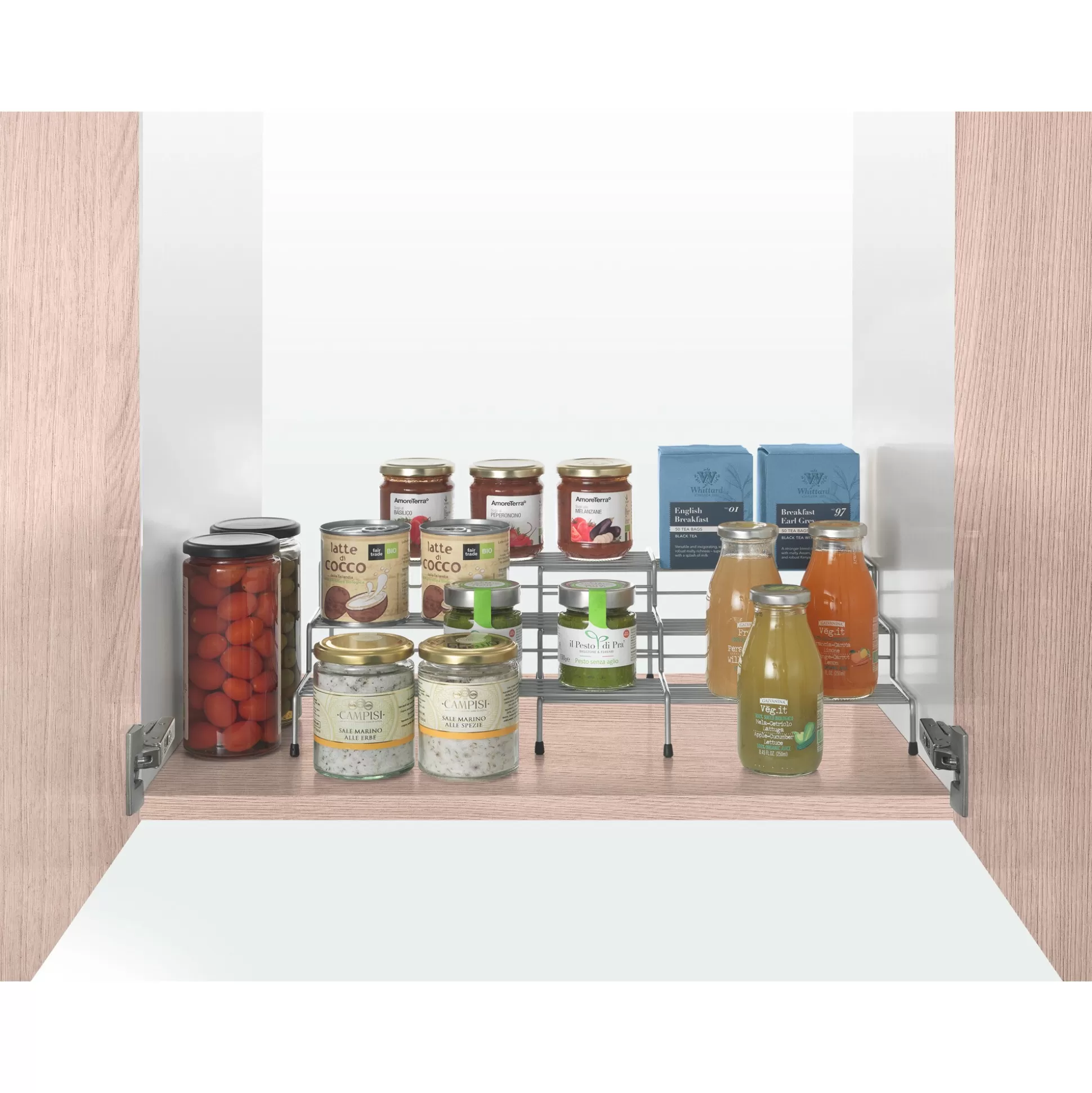 Metaltex – Porte-herbes modulable X-Tend à 3 niveaux – Lot de 2, design élégant et gain de place optimal