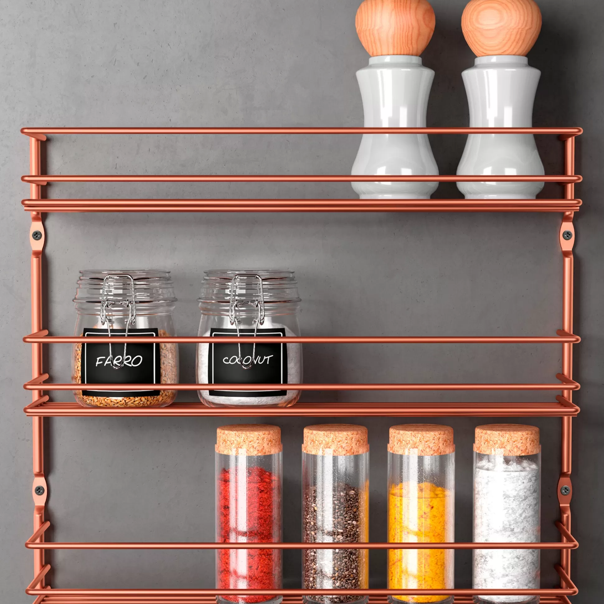 Metaltex Porte-Épices « Pepito » - Présentoir Design à 3 Étages pour Cuisine Organisée
