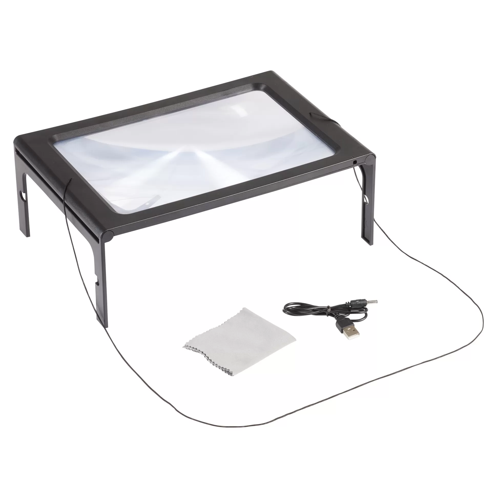 Loupe Éclairante Genialo avec Éclairage LED - Accessoire Visuel Intelligent pour Lecture Confortable