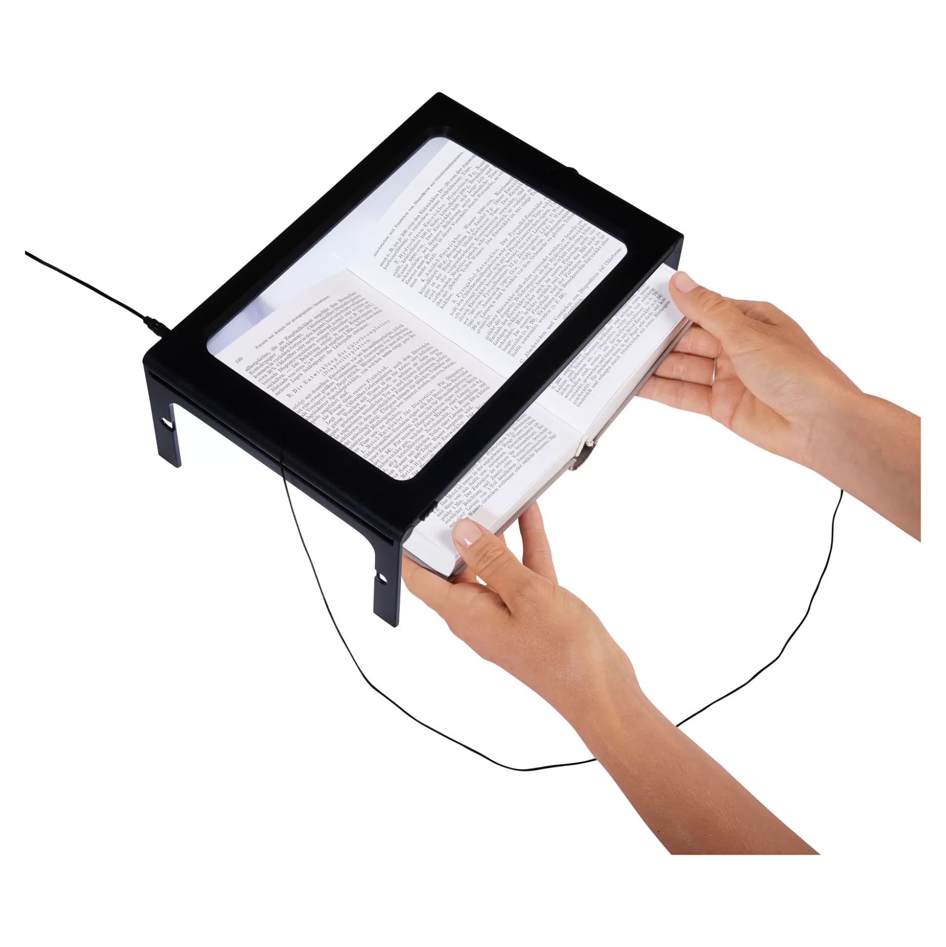 Loupe Éclairante Genialo avec Éclairage LED - Accessoire Visuel Intelligent pour Lecture Confortable