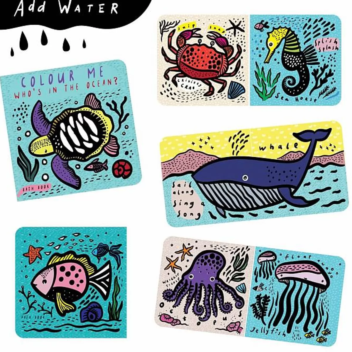 WEE GALLERY • Livre de Coloriage Aquatique - Aventure Océanique en Édition Spéciale