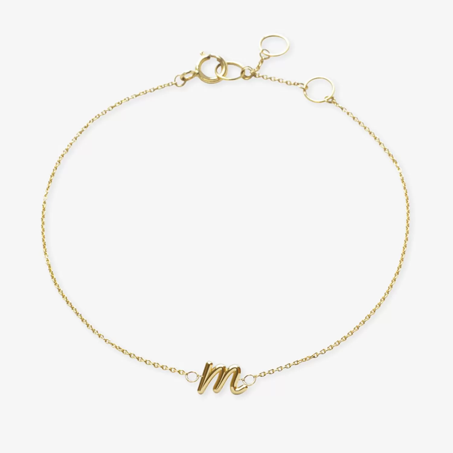 Bracelet Alkemistry Love Letter - Chaîne Gravable en Or 18 Carats, Promotion Éphémère