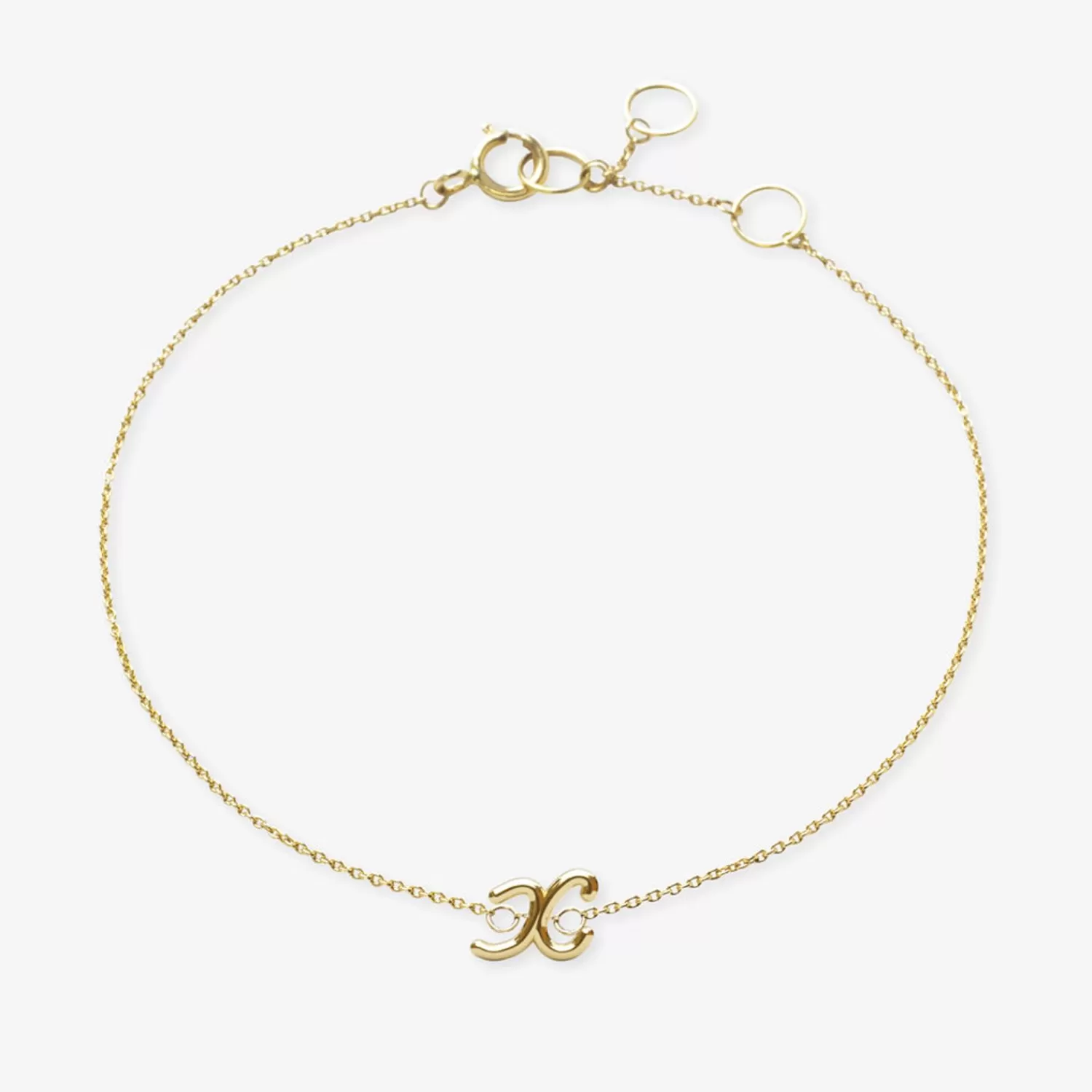 Bracelet Alkemistry Love Letter - Chaîne Gravable en Or 18 Carats, Promotion Éphémère