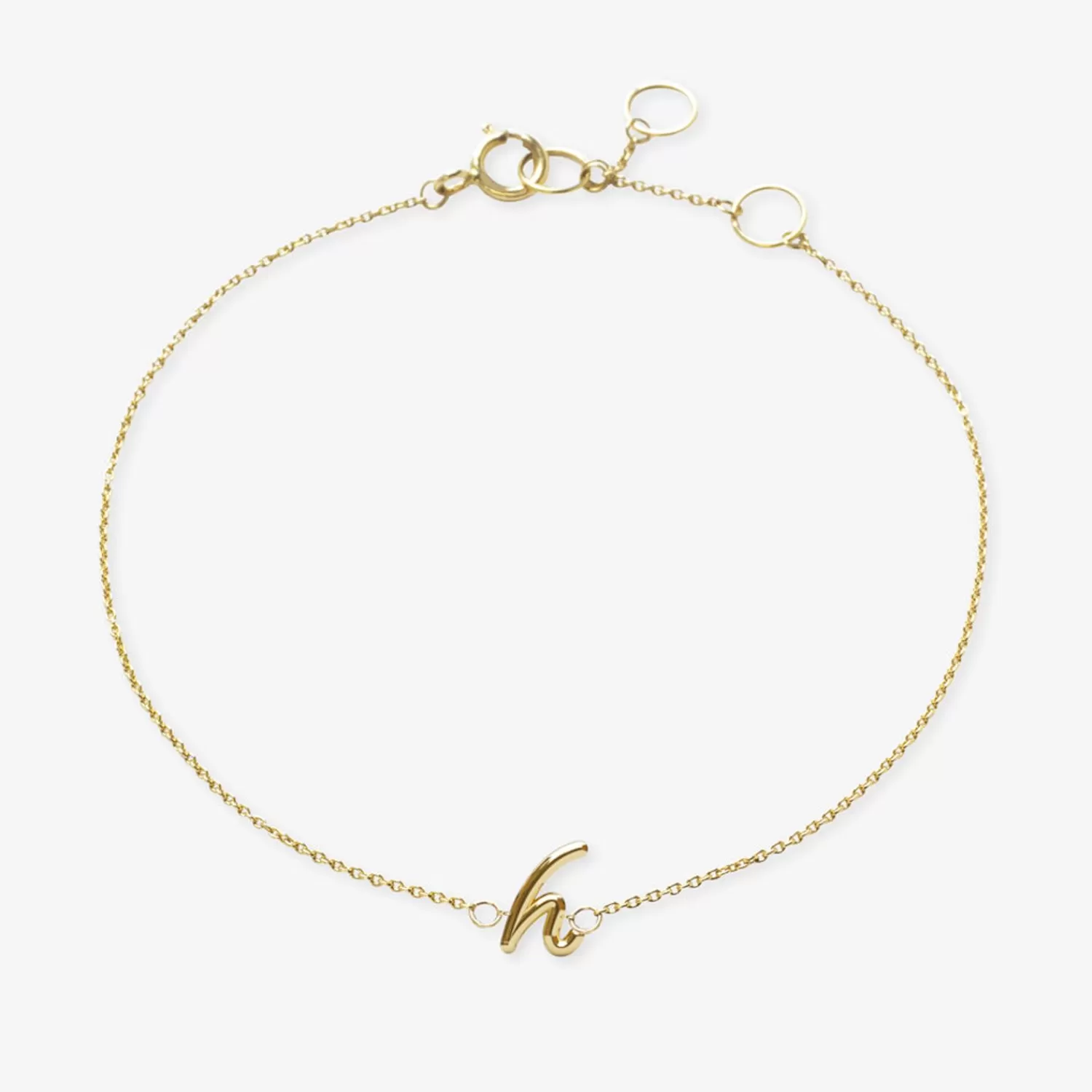 Bracelet Alkemistry Love Letter - Chaîne Gravable en Or 18 Carats, Promotion Éphémère