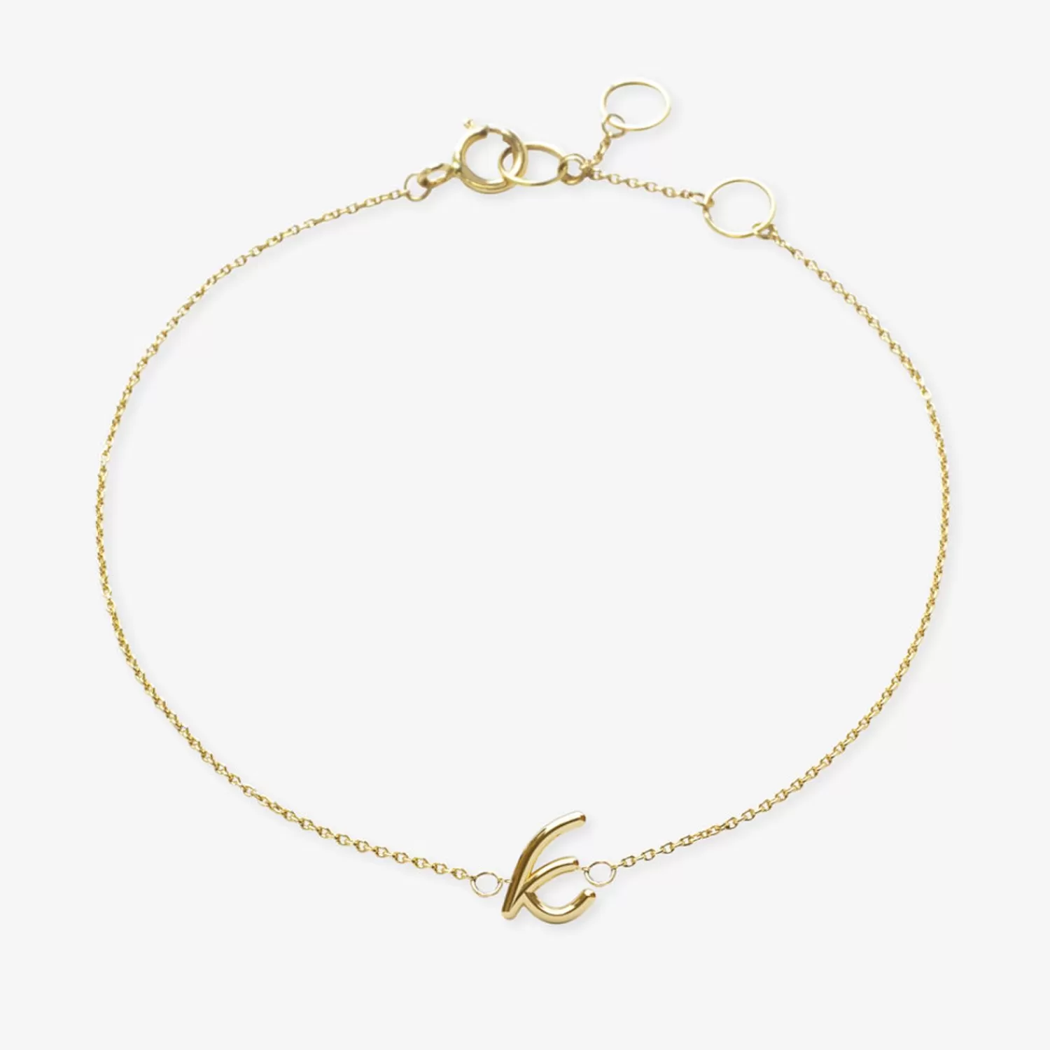 Bracelet Alkemistry Love Letter - Chaîne Gravable en Or 18 Carats, Promotion Éphémère