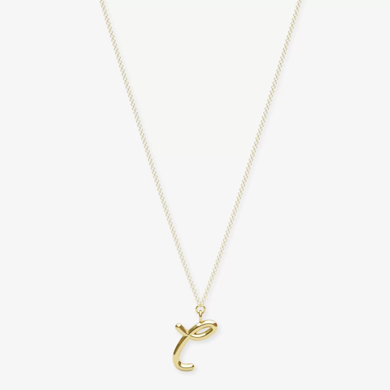 Chaîne Lettre d'Amour Alkemistry - Pendentif Initial en Or 18 Carats, Élégance Intemporelle à Prix Doux
