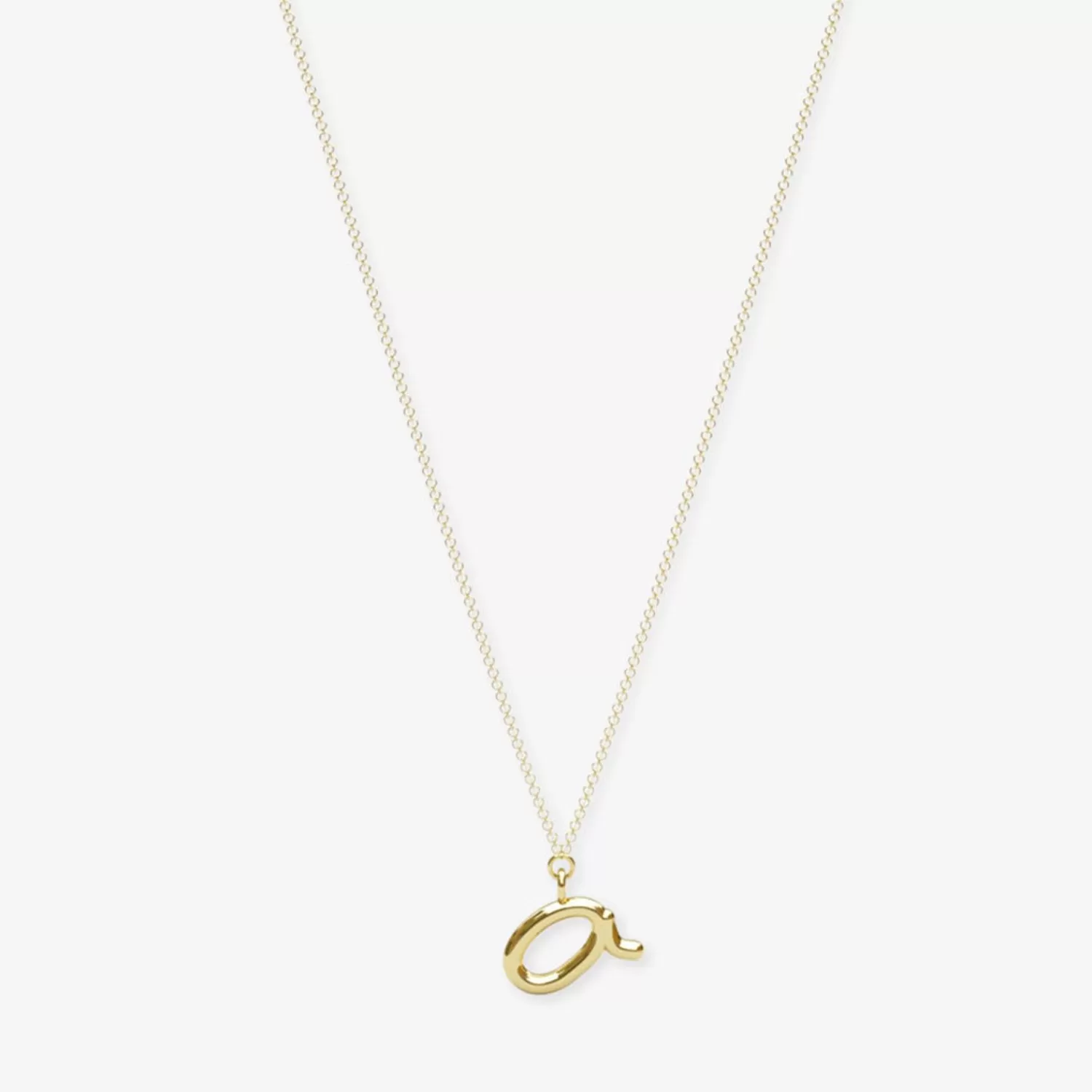 Chaîne Lettre d'Amour Alkemistry - Pendentif Initial en Or 18 Carats, Élégance Intemporelle à Prix Doux