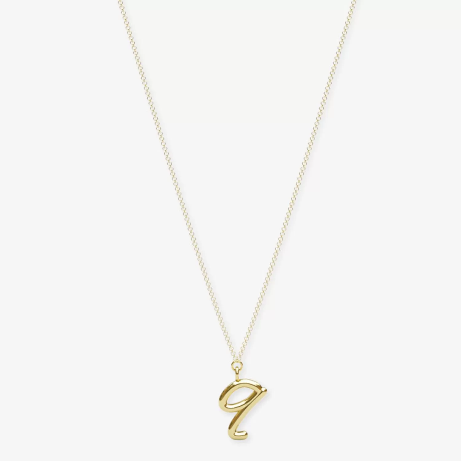 Chaîne Lettre d'Amour Alkemistry - Pendentif Initial en Or 18 Carats, Élégance Intemporelle à Prix Doux
