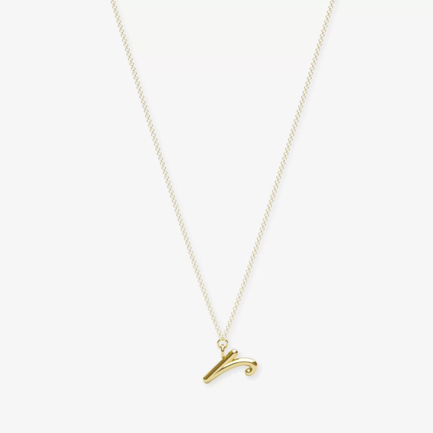 Chaîne Lettre d'Amour Alkemistry - Pendentif Initial en Or 18 Carats, Élégance Intemporelle à Prix Doux