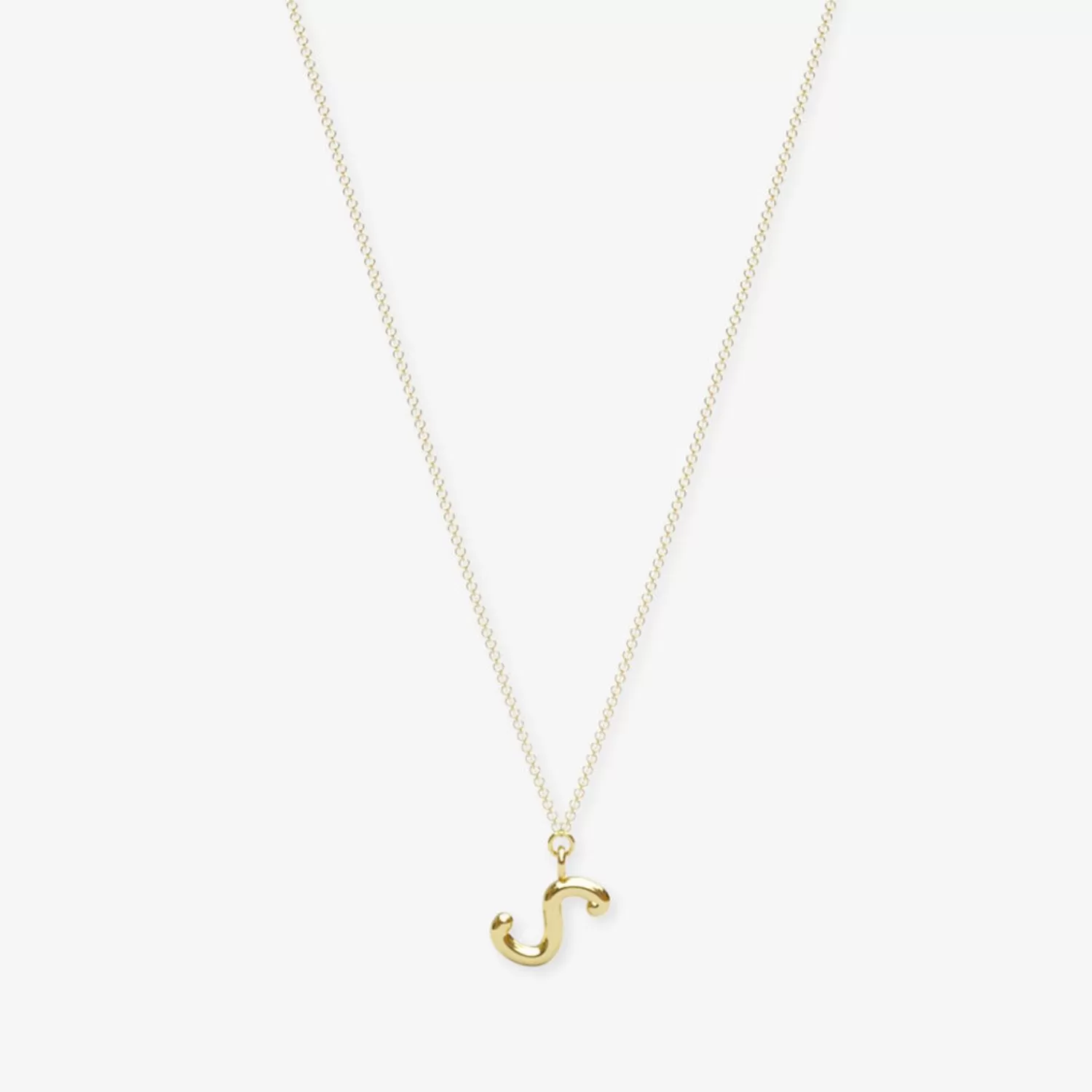 Chaîne Lettre d'Amour Alkemistry - Pendentif Initial en Or 18 Carats, Élégance Intemporelle à Prix Doux