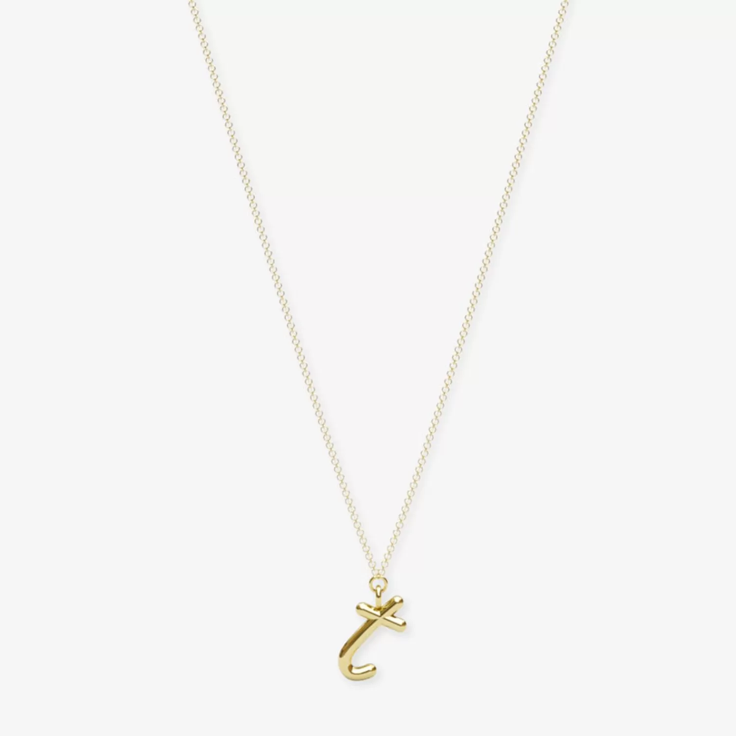 Chaîne Lettre d'Amour Alkemistry - Pendentif Initial en Or 18 Carats, Élégance Intemporelle à Prix Doux