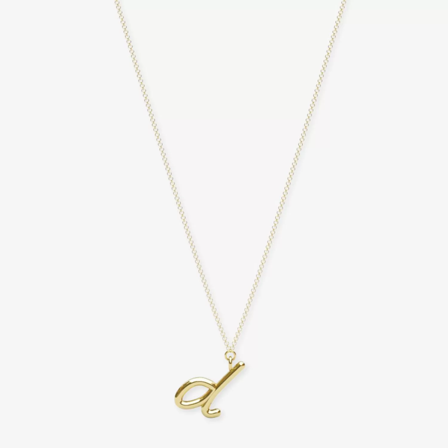 Chaîne Lettre d'Amour Alkemistry - Pendentif Initial en Or 18 Carats, Élégance Intemporelle à Prix Doux