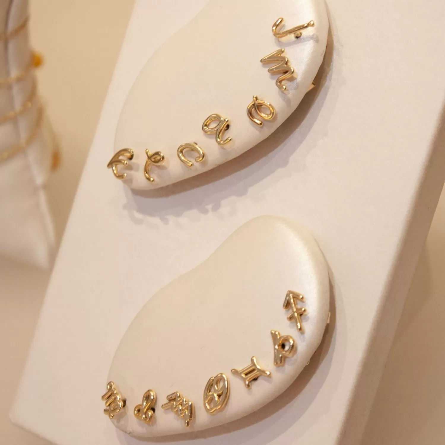 Boucle d'oreille personnalisée 