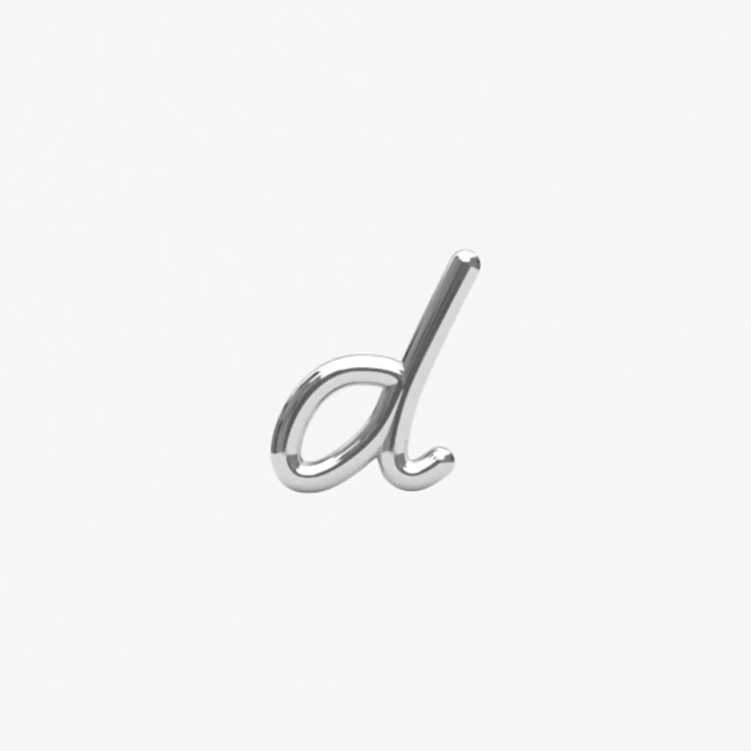 Élégant clou d'oreille personnalisé en or 18 carats - Lettre initiale Alkemistry (Modèle unique) Collection exclusive