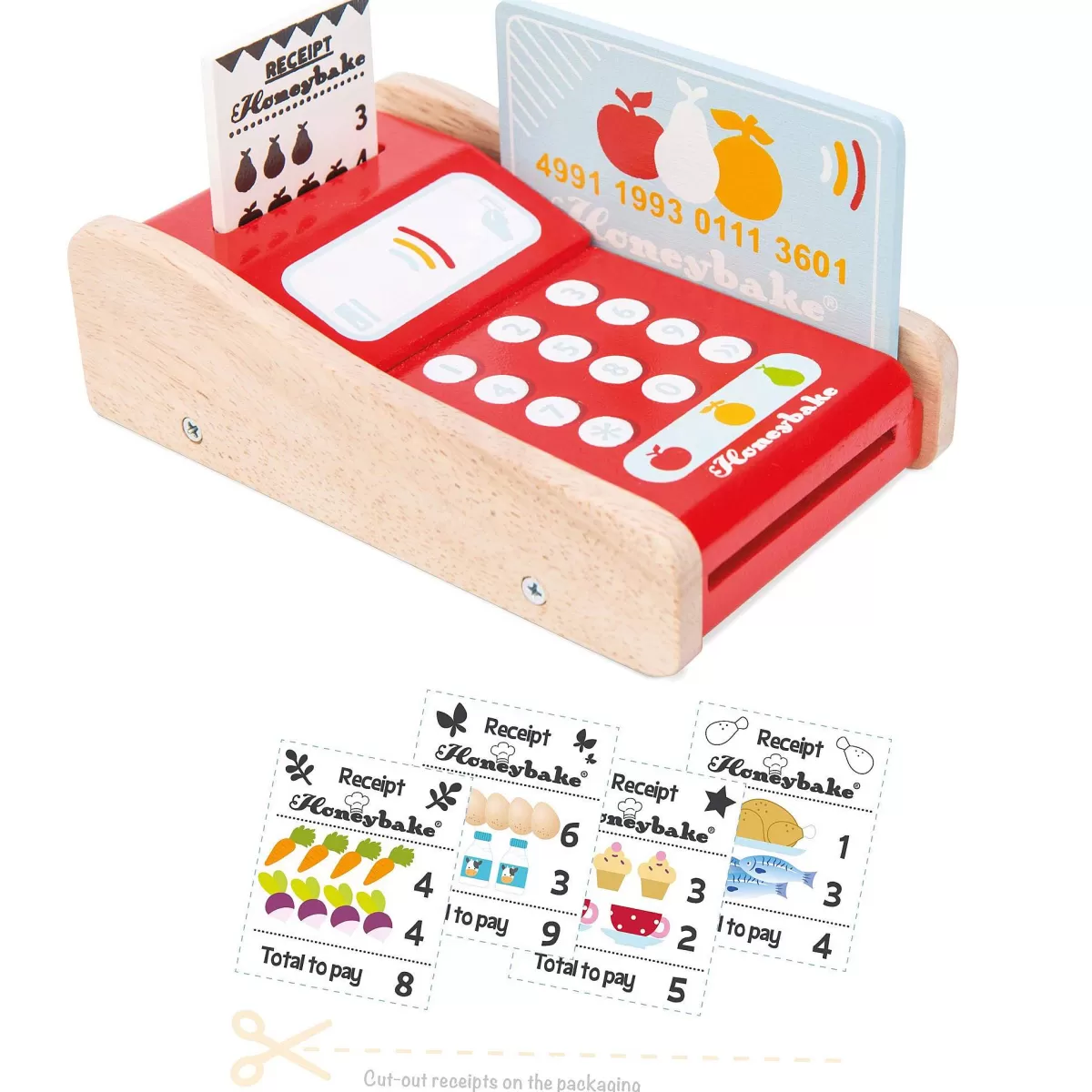 Atelier Éducatif Bancaire Interactive - Carte de Crédit en Bois pour Jeu de Rôle (Marque Le Toy Van) - Idéal pour Enfants 3+ Ans