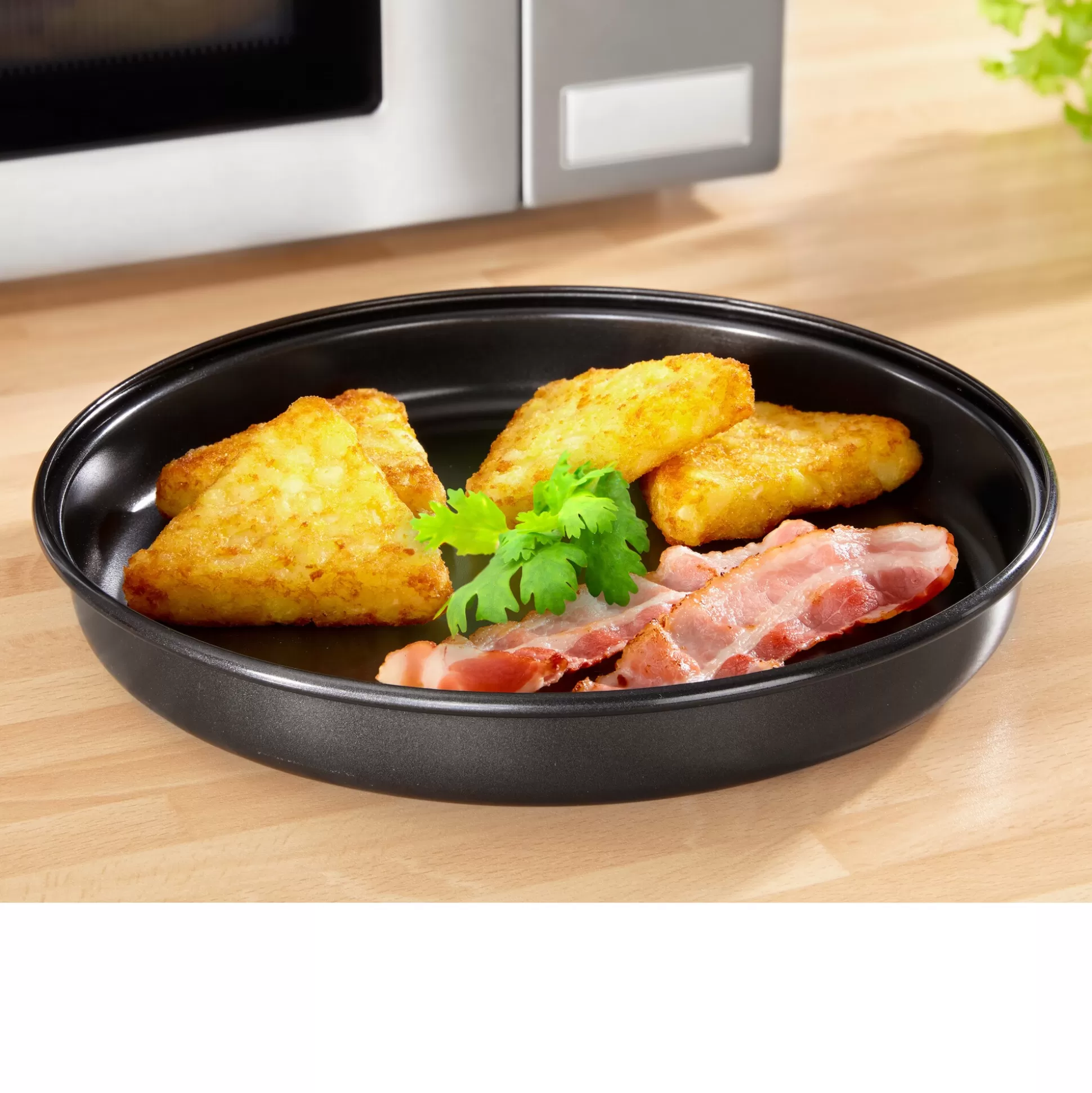 Plaque de Cuisson Magnétique Génialo «Croustillant» - Plat Micro-ondes Premium Innovant