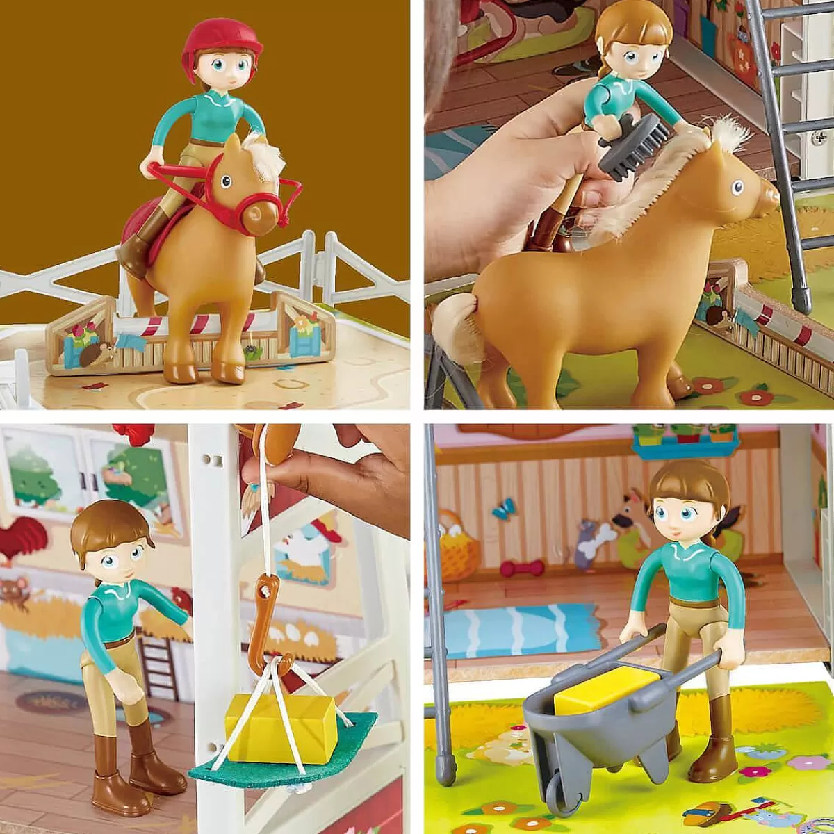 Écurie Éducative HAPE - Club Poney Ranch en Bois Édition Exclusive