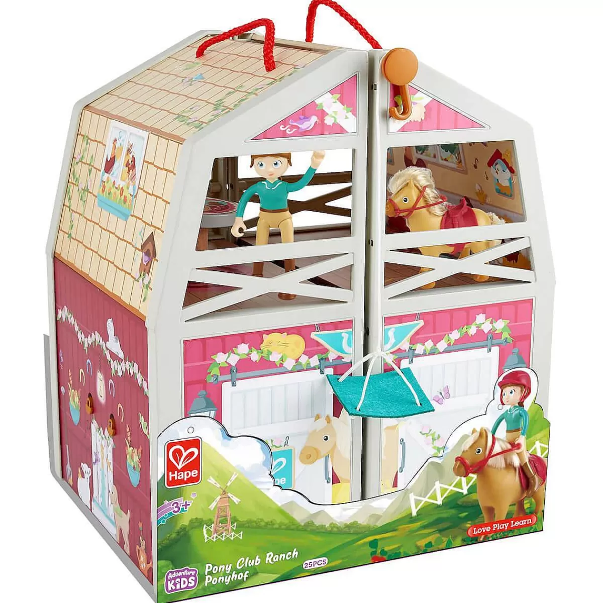 Écurie Éducative HAPE - Club Poney Ranch en Bois Édition Exclusive