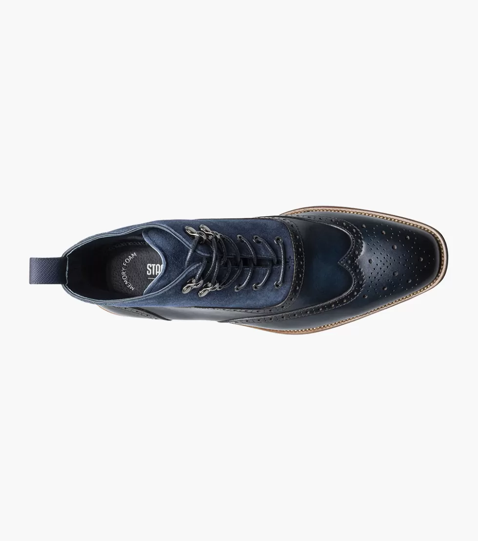 Élégance Intemporelle : Chaussures Stacy Adams Malone en Bleu Marine - Promotion Exclusive