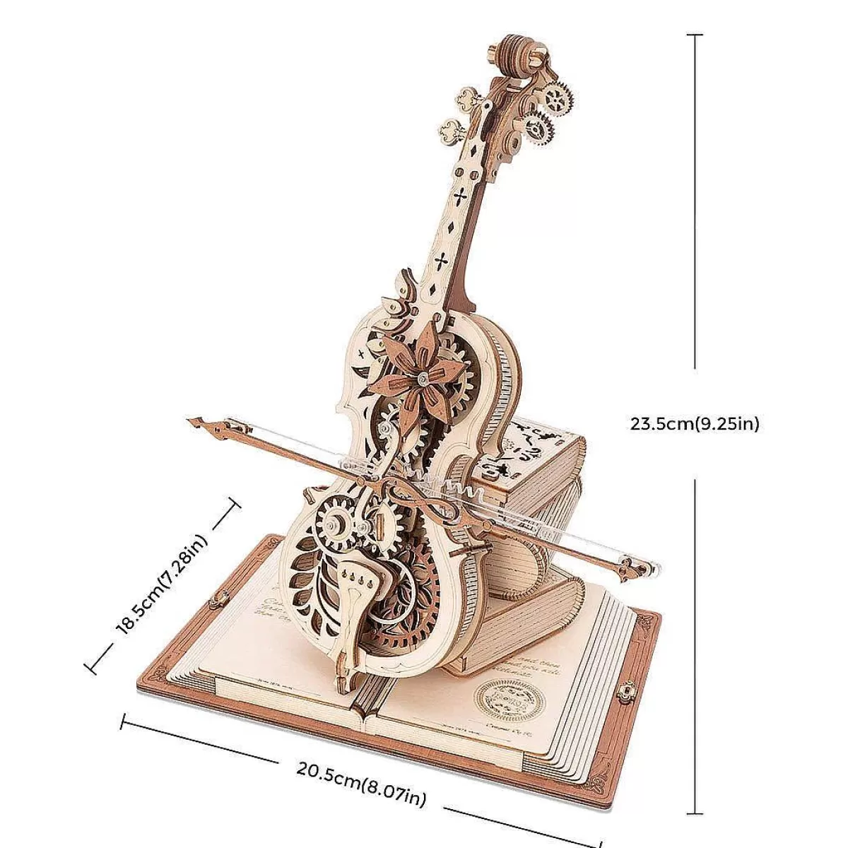 Violon Mécanique en Bois à Assembler - Kit Créatif ROBOTIME avec Réduction Exclusive