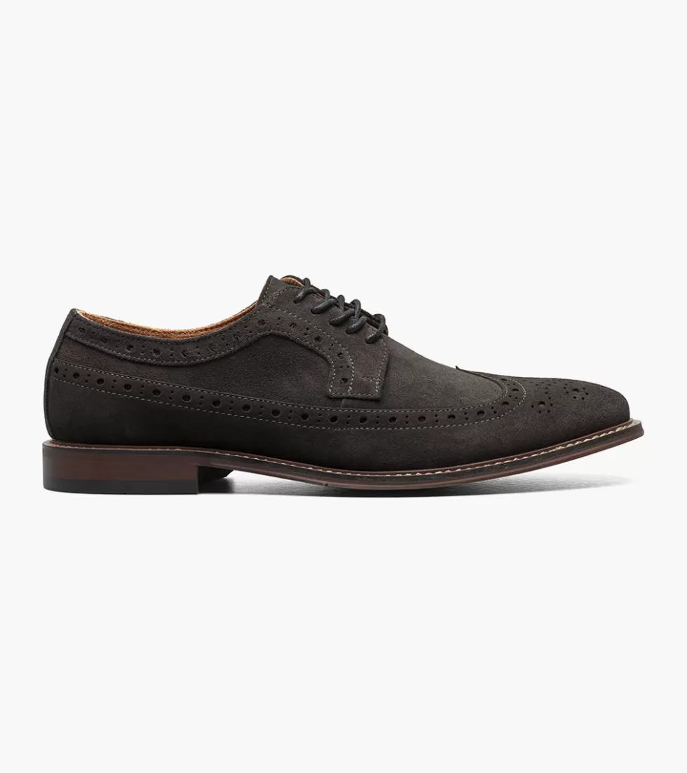 Chaussures Stacy Adams Marligan - Élégantes bottines en cuir gris anthracite pour homme - Collection Boutique Automne 2024