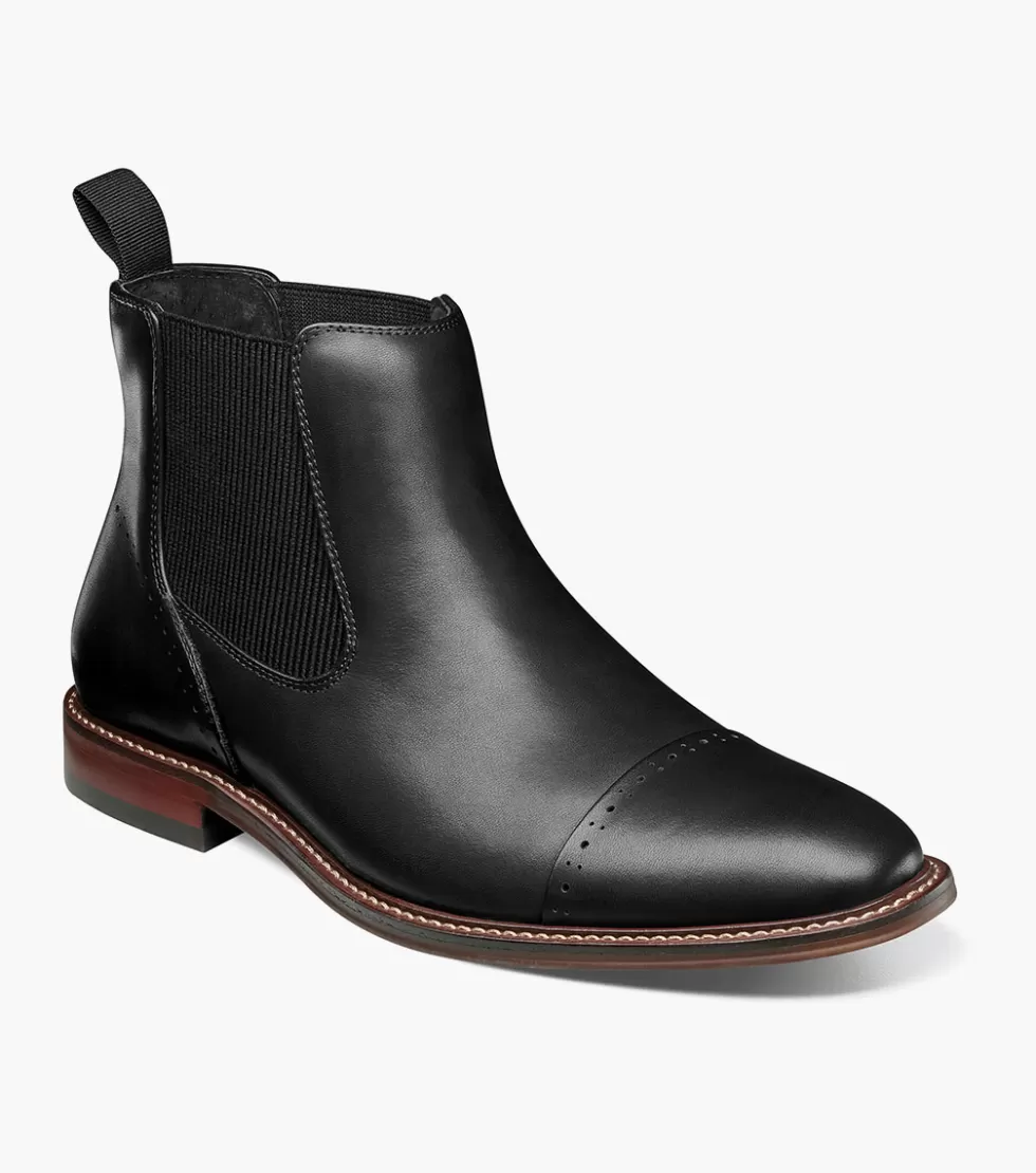 Chaussure Classique Stacy Adams Maury en Cuir Noir - Style Intemporel & Qualité Supérieure