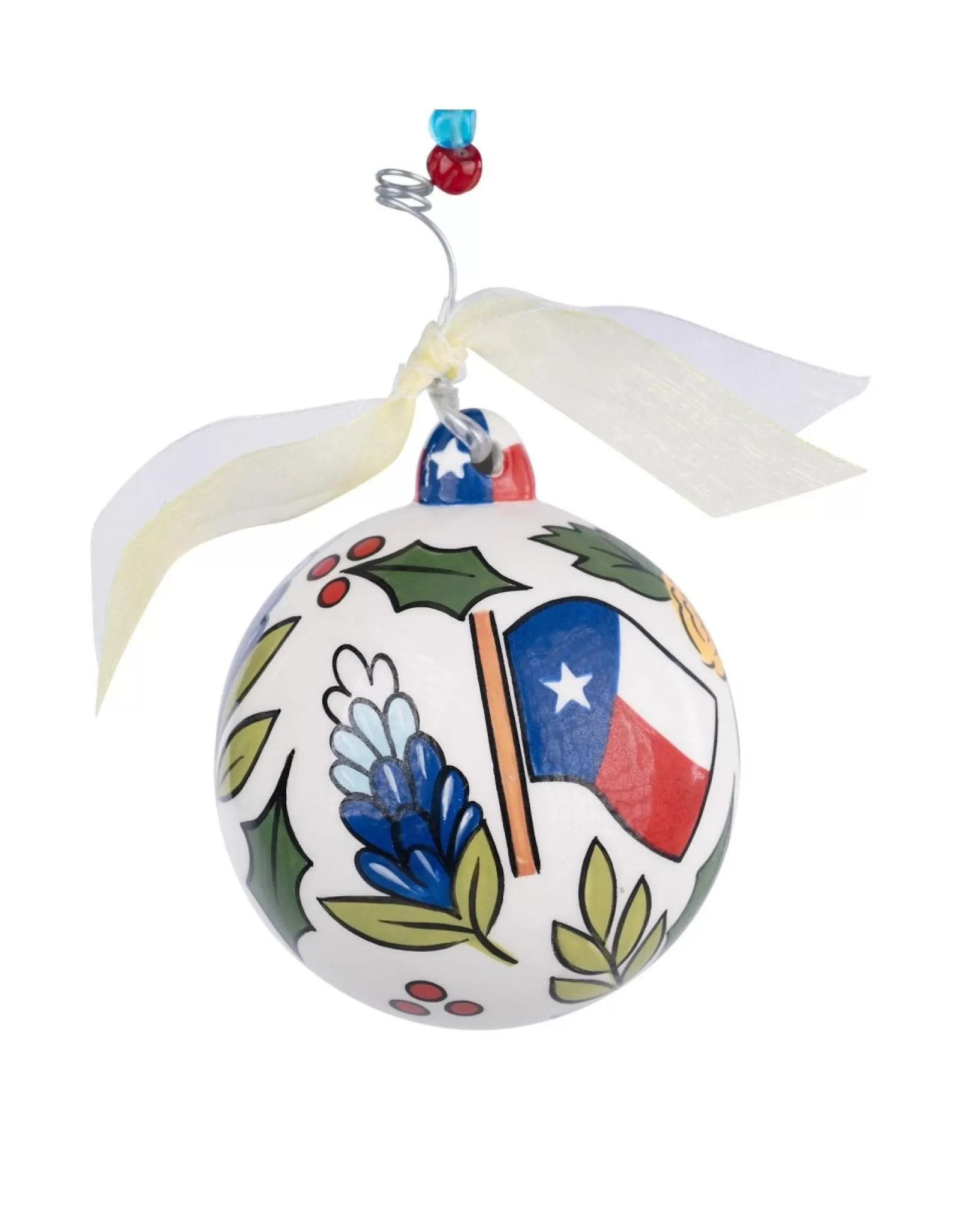 Décoration Festive Glory Haus - Rose Dorée Personnalisable pour un Joyeux Noël Texan