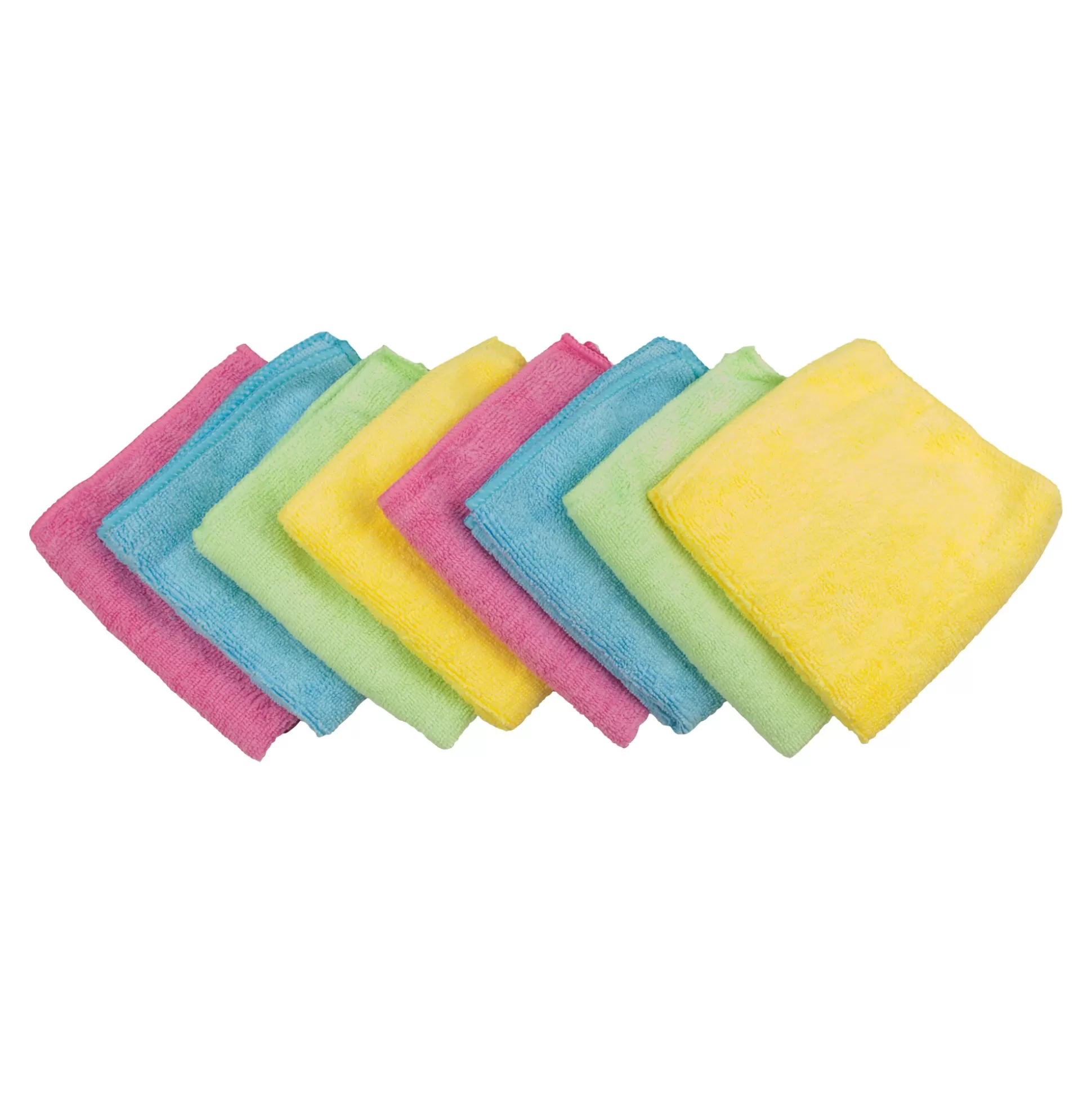 Lot de 8 chiffons microfibre Bümag - Textile ultra-doux pour nettoyage efficace - Multi-usage maison & surfaces délicates (Marque Poetsdoeken)
