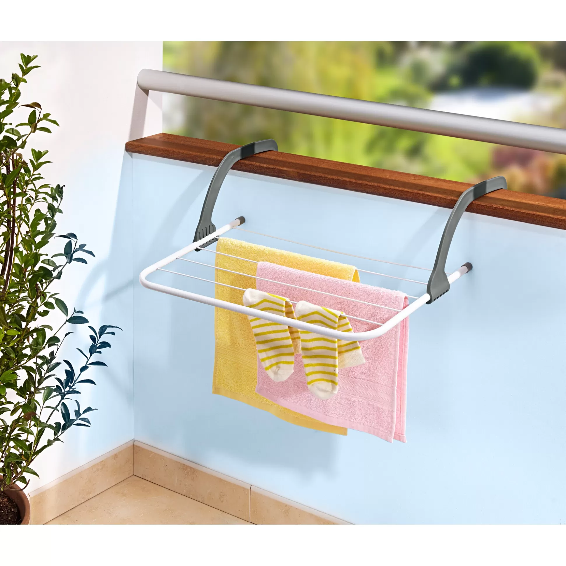 Porte-Serviettes Innovant Génialo - Séchoir Compact Design Éco-Linges