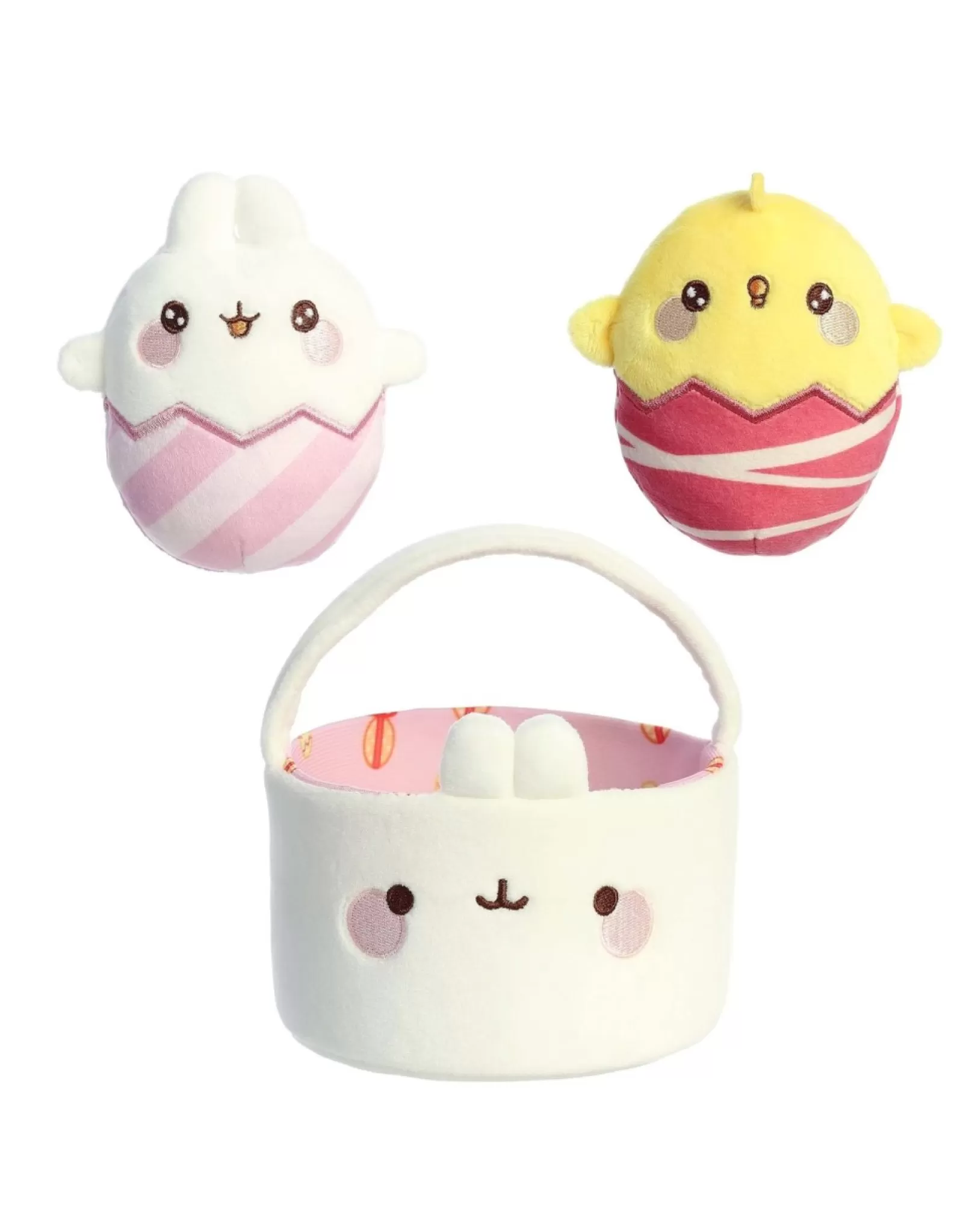 Panier de Pâques Douillet Molang - Peluche Collection Printemps par Aurora (Édition Spéciale Câline)