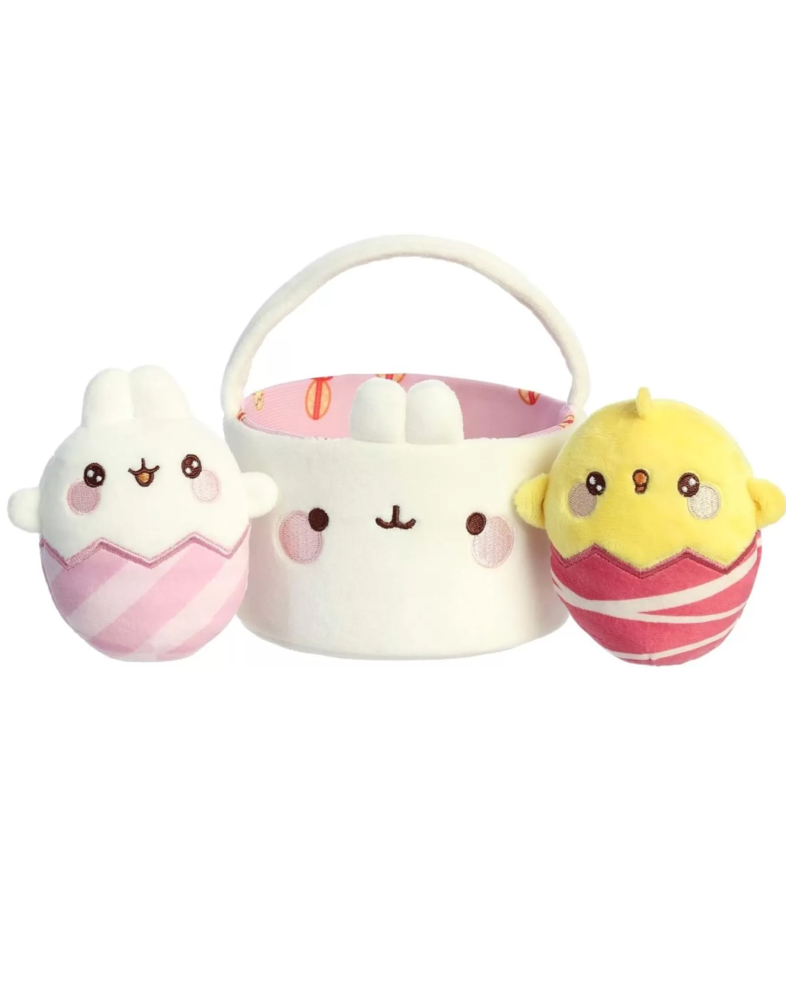 Panier de Pâques Douillet Molang - Peluche Collection Printemps par Aurora (Édition Spéciale Câline)