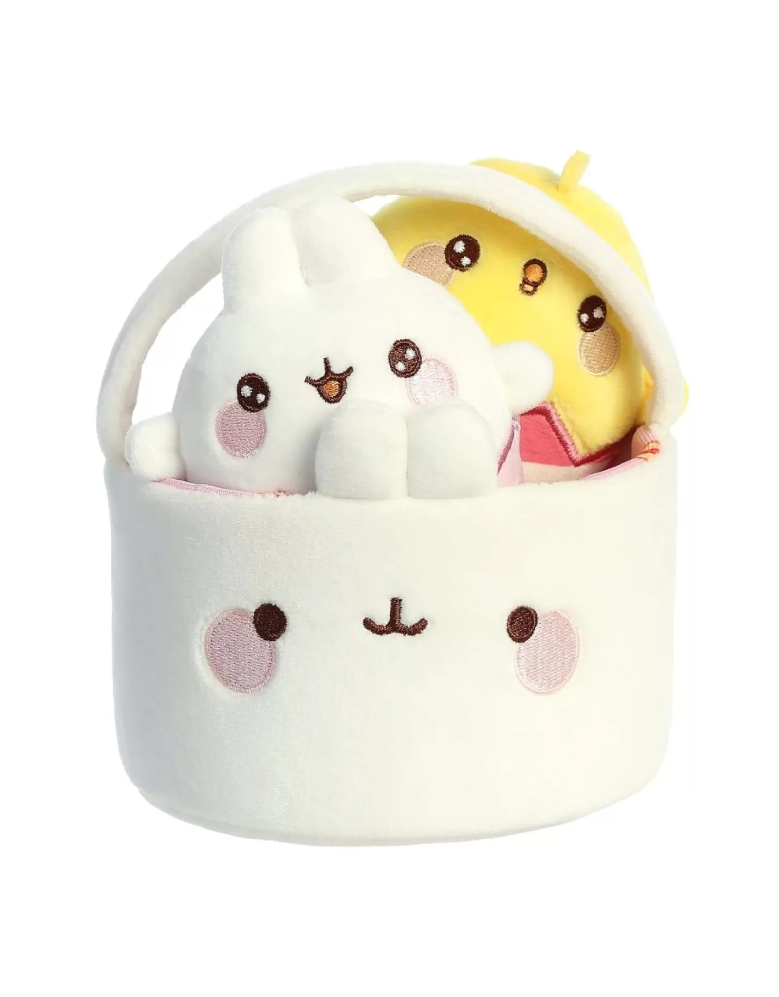 Panier de Pâques Douillet Molang - Peluche Collection Printemps par Aurora (Édition Spéciale Câline)