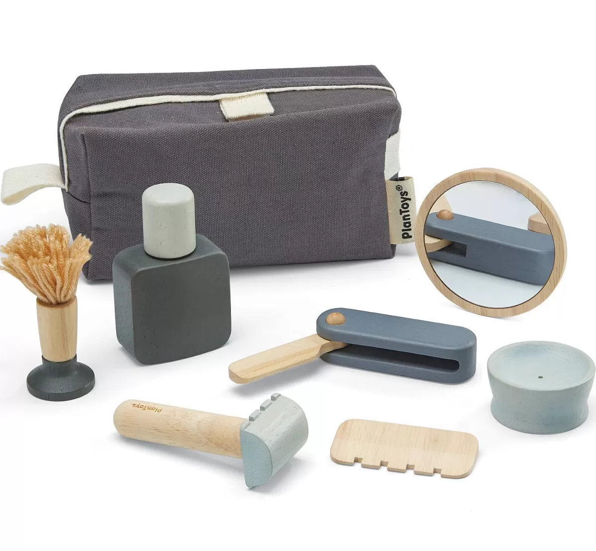 Coffret Rasage Éducatif PlanToys - Kit Complet pour Enfants dès 3 Ans (Accessoires de Toilette Ludiques)