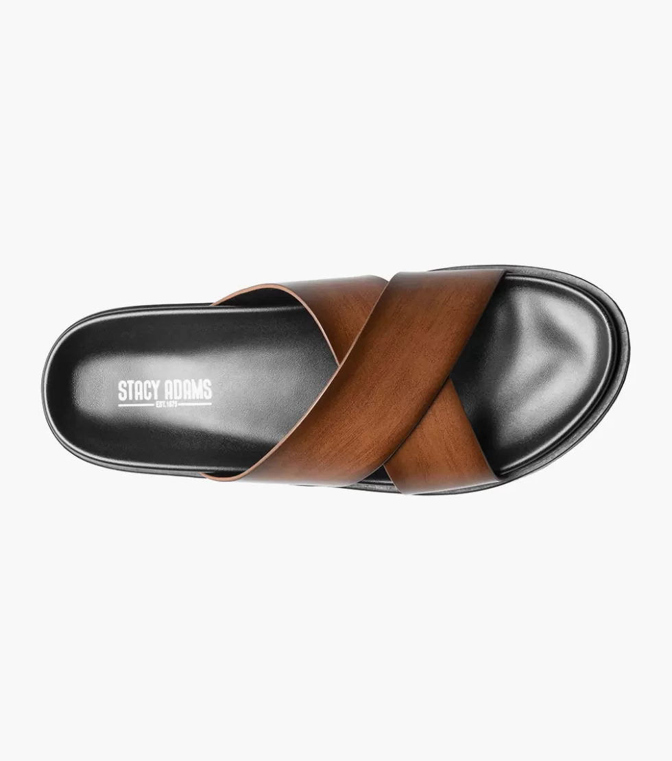 Élégantes Bottes Montel en Cuir Brun Cognac - Déstockage Promo Limitée | Stacy Adams, Marque Iconique