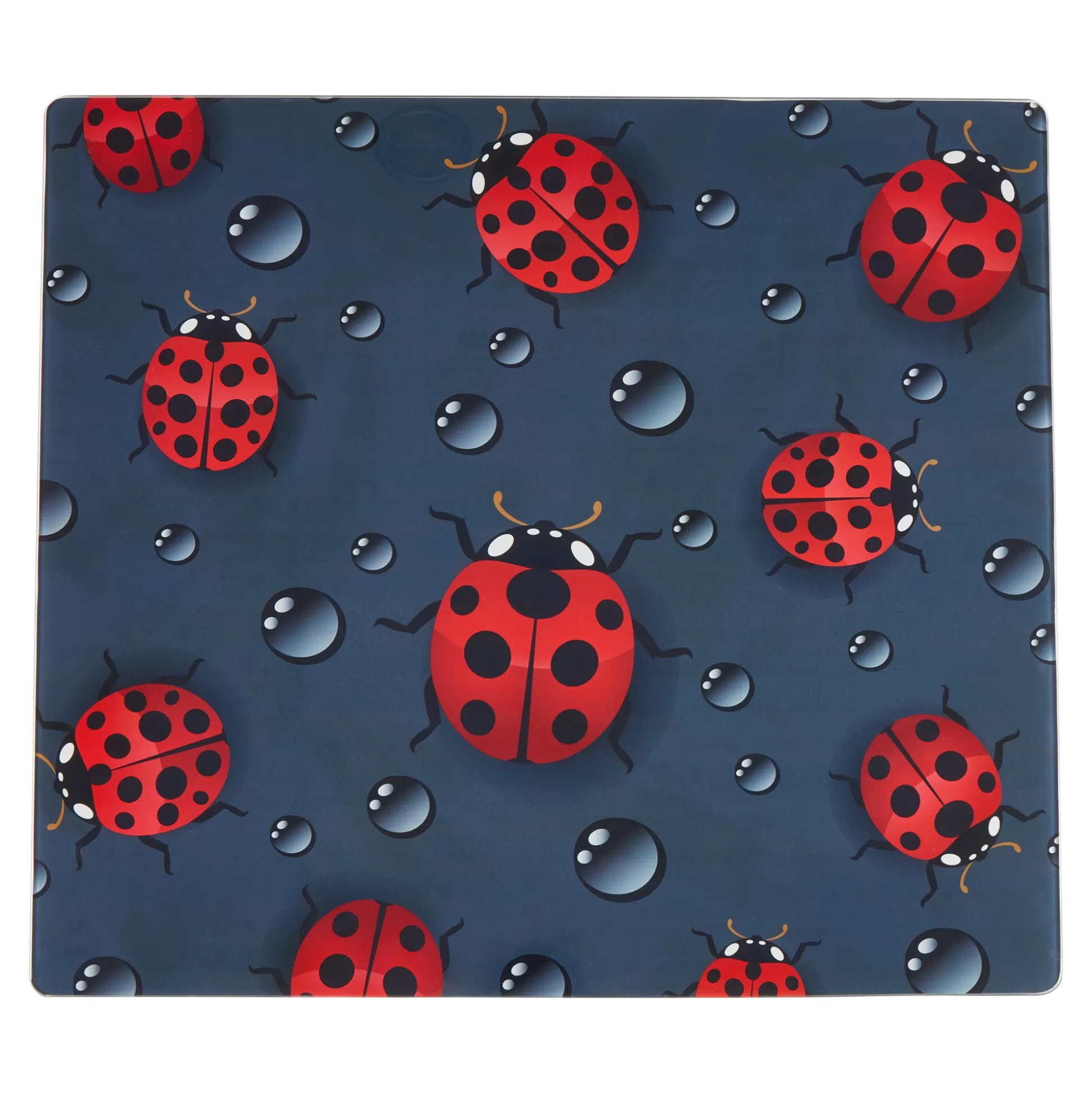 Plaques de recouvrement décoratives Genialo - Motif Coccinelles Élégantes pour Plan de Travail | Décoration Murale Naturelle et Raffinée