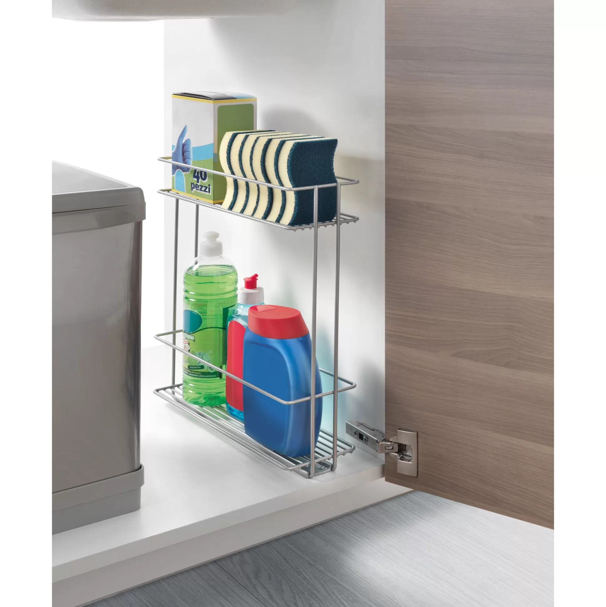 Metaltex - Étagère polyvalente « In & Out » : Solution astucieuse pour rangements culinaires mobiles