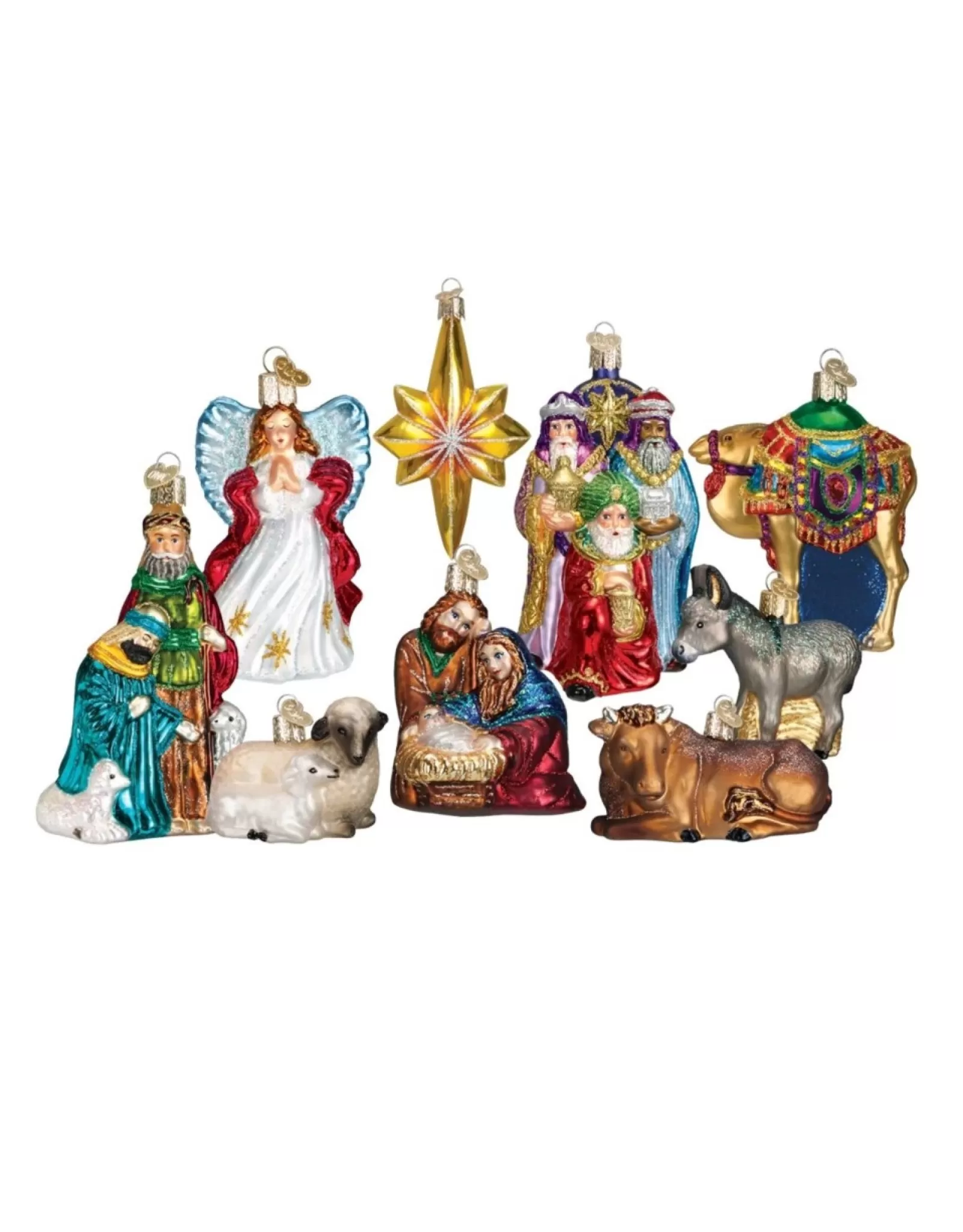 Crèches Traditionnelles de Noël ｜ Décorations Festives Élégantes pour la Mangeoire Sacrée