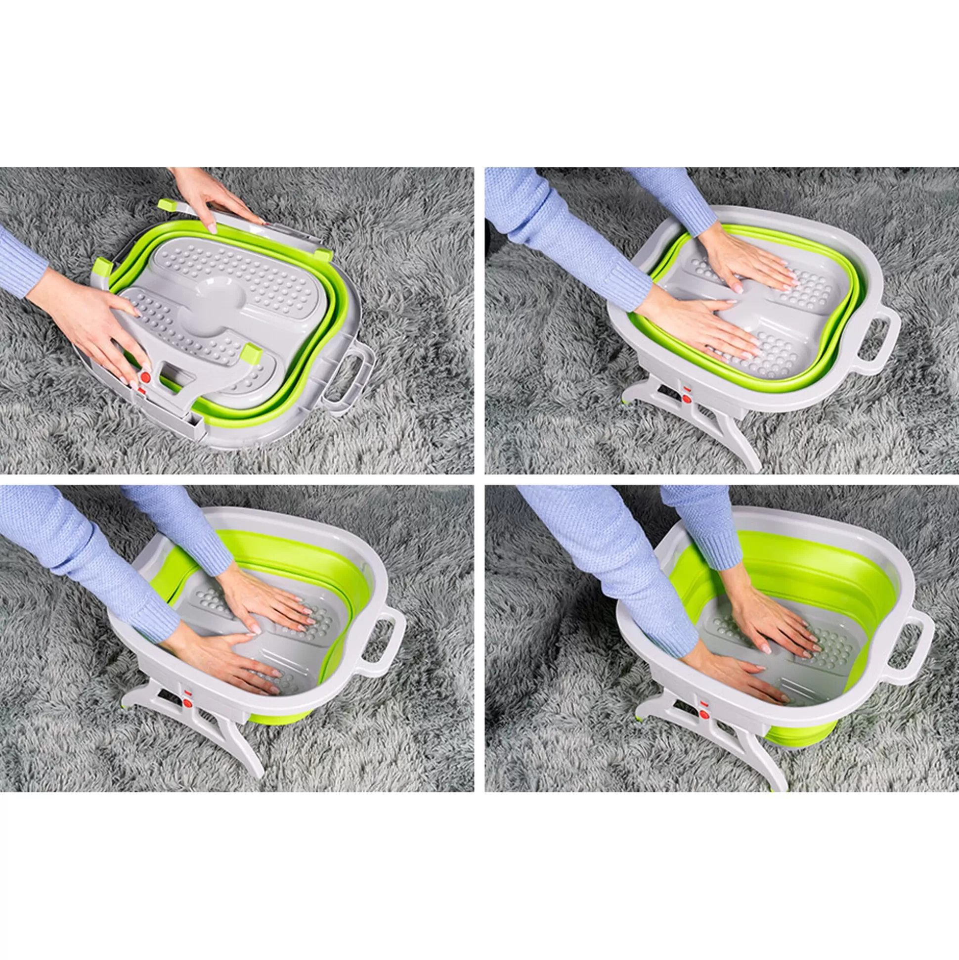 Bain de Pieds Pliez et Détendez - MayenVital | Bassin Pliable pour Massage avec Confort Optimal