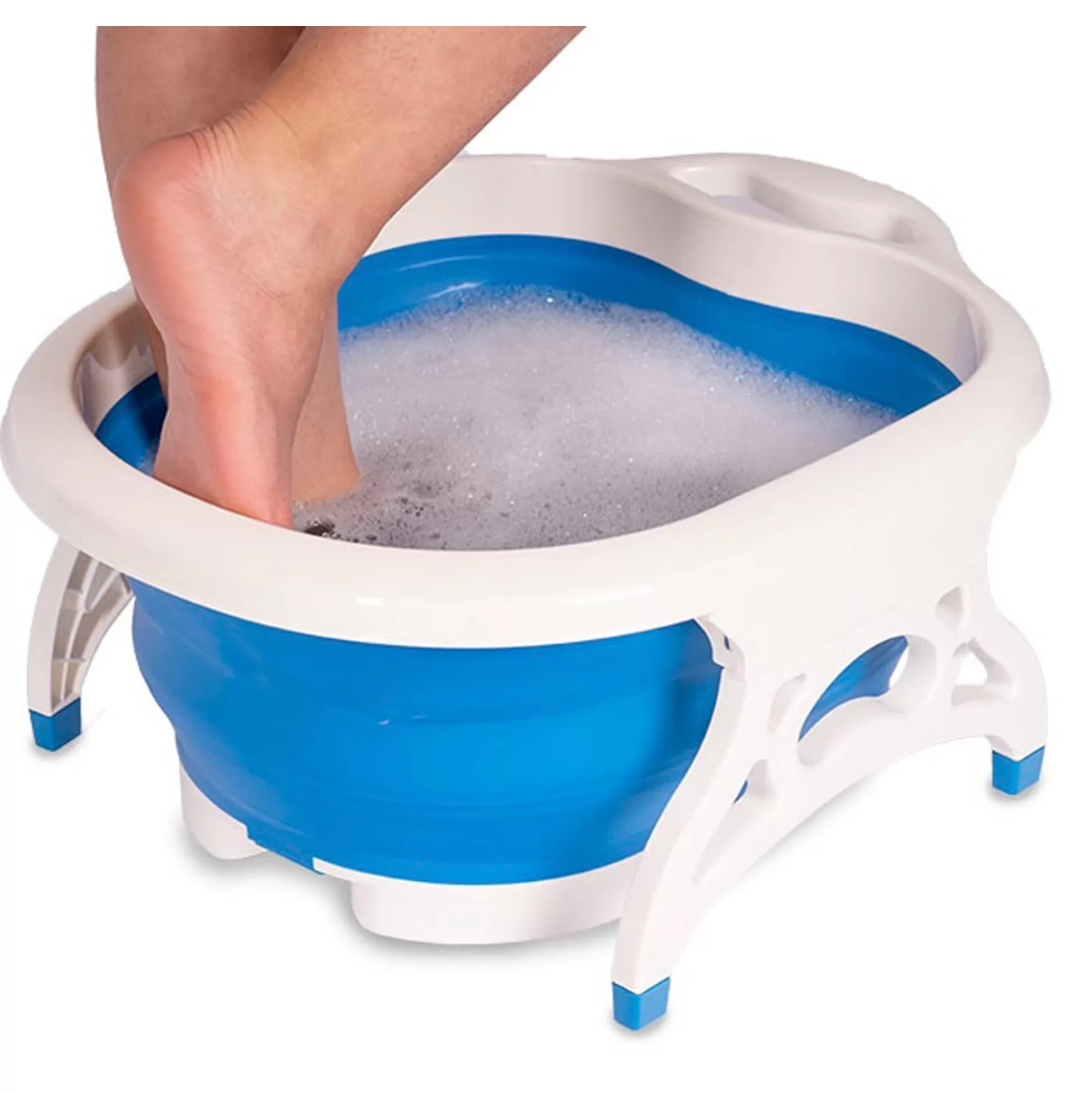 Bain de Pieds Pliable avec Rouleaux Massants - Confort Ultime pour Vos Pieds Fatigués