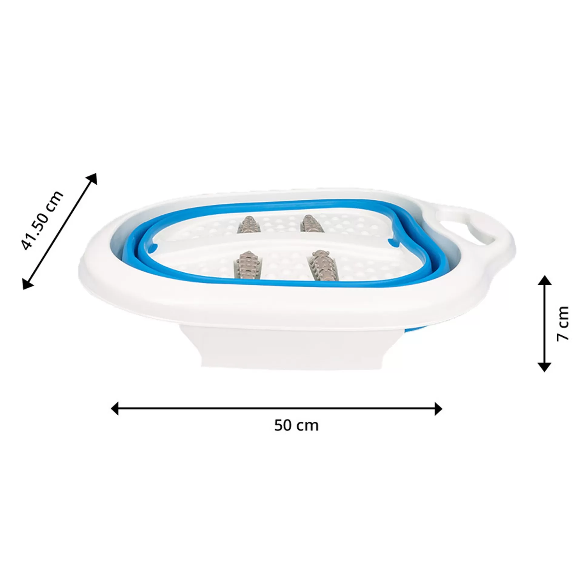 Bain de Pieds Pliable avec Rouleaux Massants - Confort Ultime pour Vos Pieds Fatigués