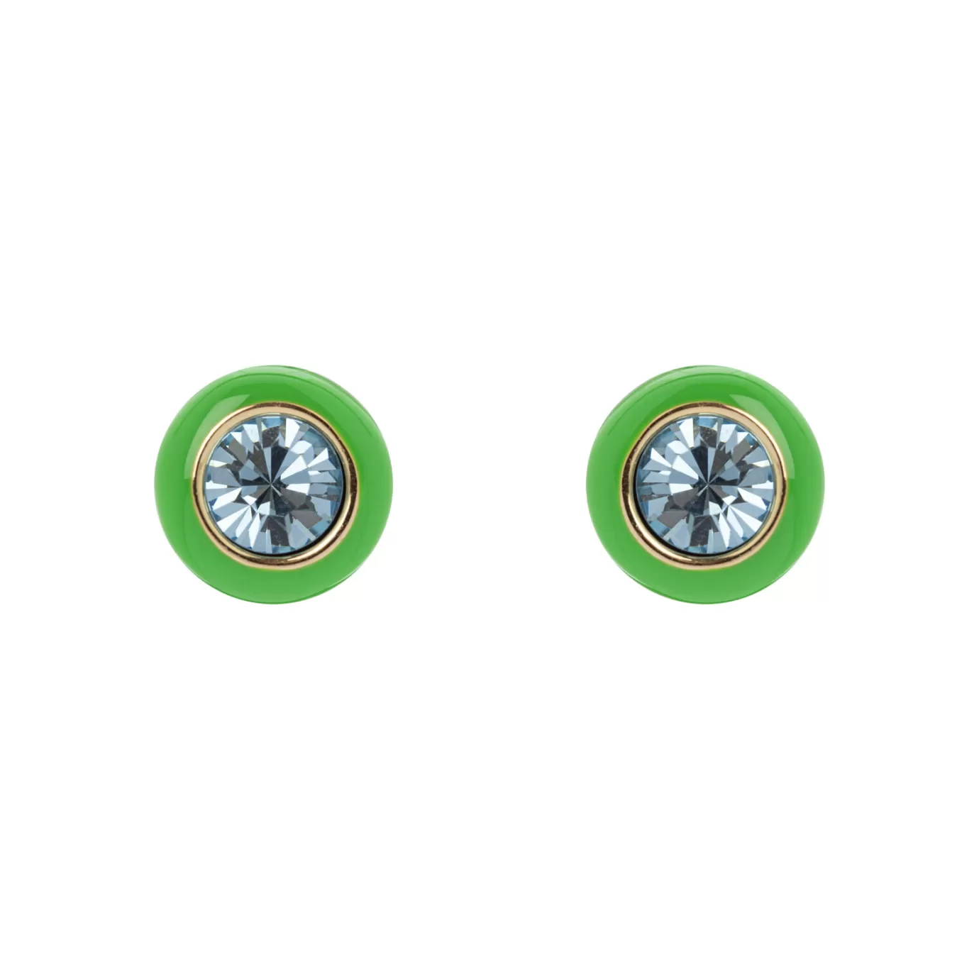 Boucles d'oreille bouton argentées élégantes - Collection Bahia par Perno & Sodini