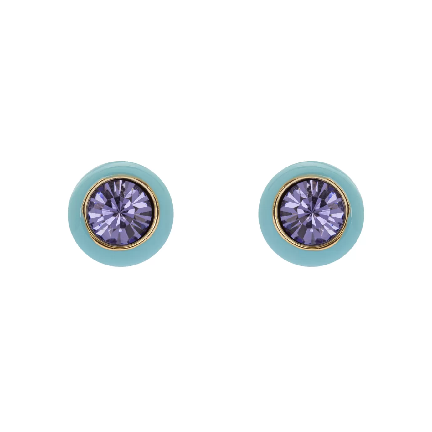 Boucles d'oreille bouton argentées élégantes - Collection Bahia par Perno & Sodini