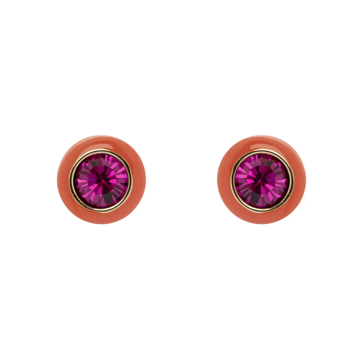 Boucles d'oreille bouton argentées élégantes - Collection Bahia par Perno & Sodini