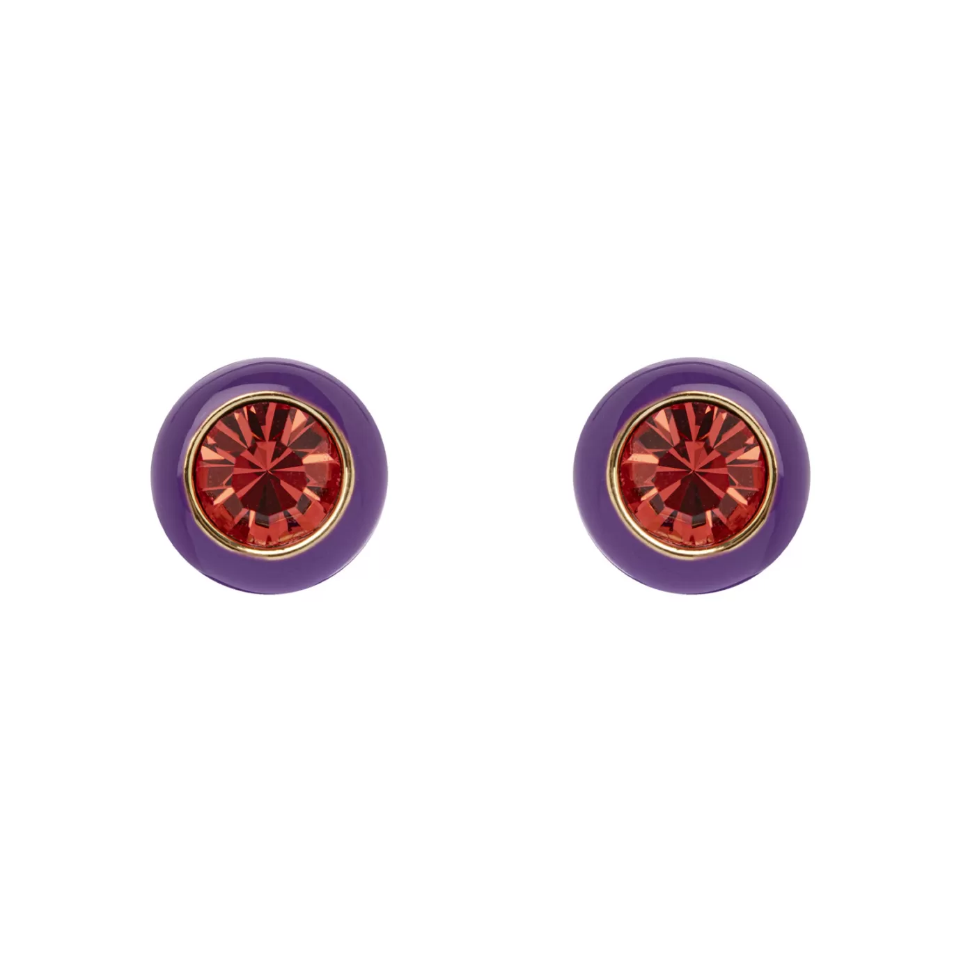 Boucles d'oreille bouton argentées élégantes - Collection Bahia par Perno & Sodini