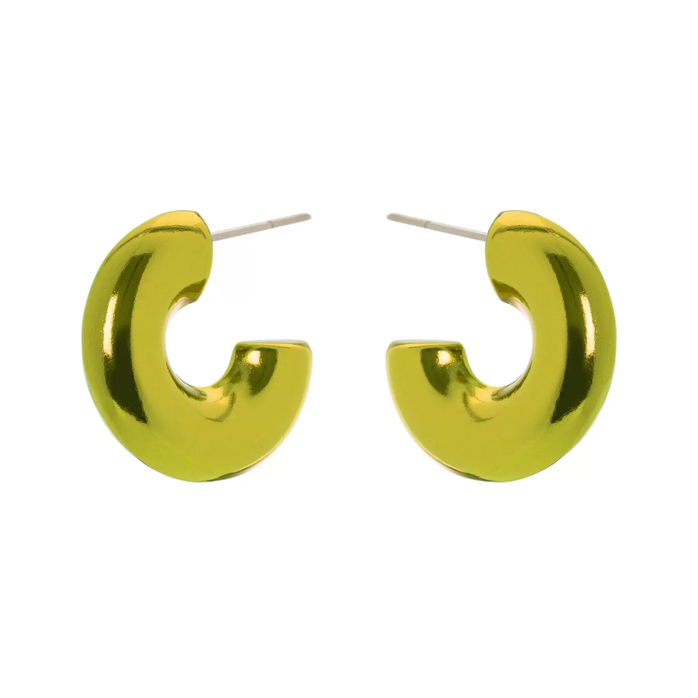 Boucles d'oreilles cerclage ouvert motif pixelisé - Collection élégante Perno Sodini