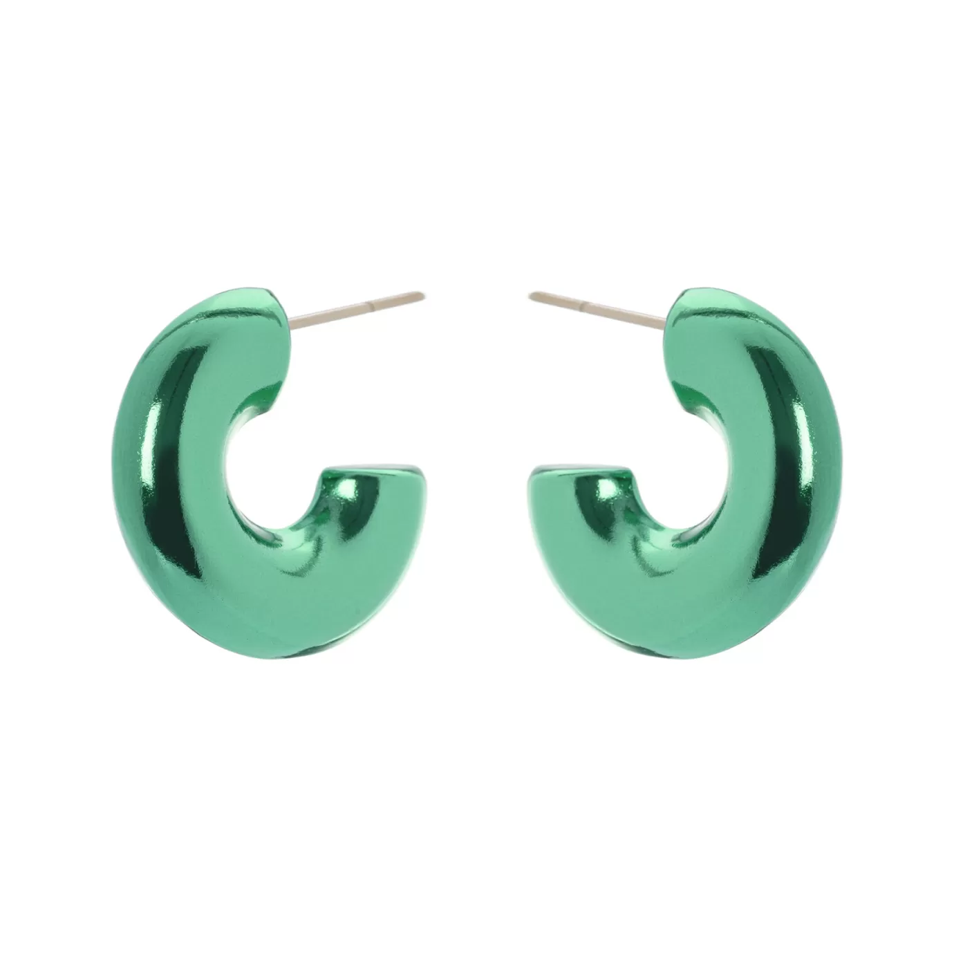 Boucles d'oreilles cerclage ouvert motif pixelisé - Collection élégante Perno Sodini