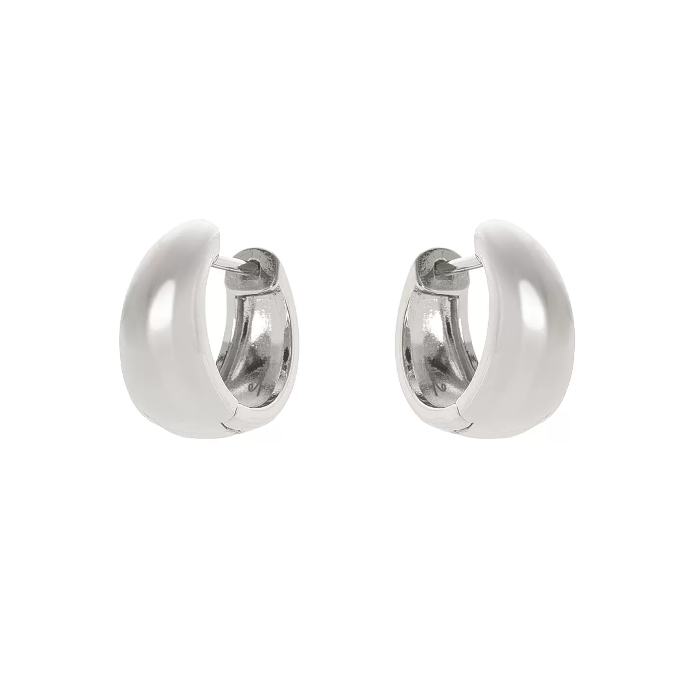 Boucles d'oreilles élégantes à cercle fuselé - Design épuré inspiré de Malibu par Perno & Sodini
