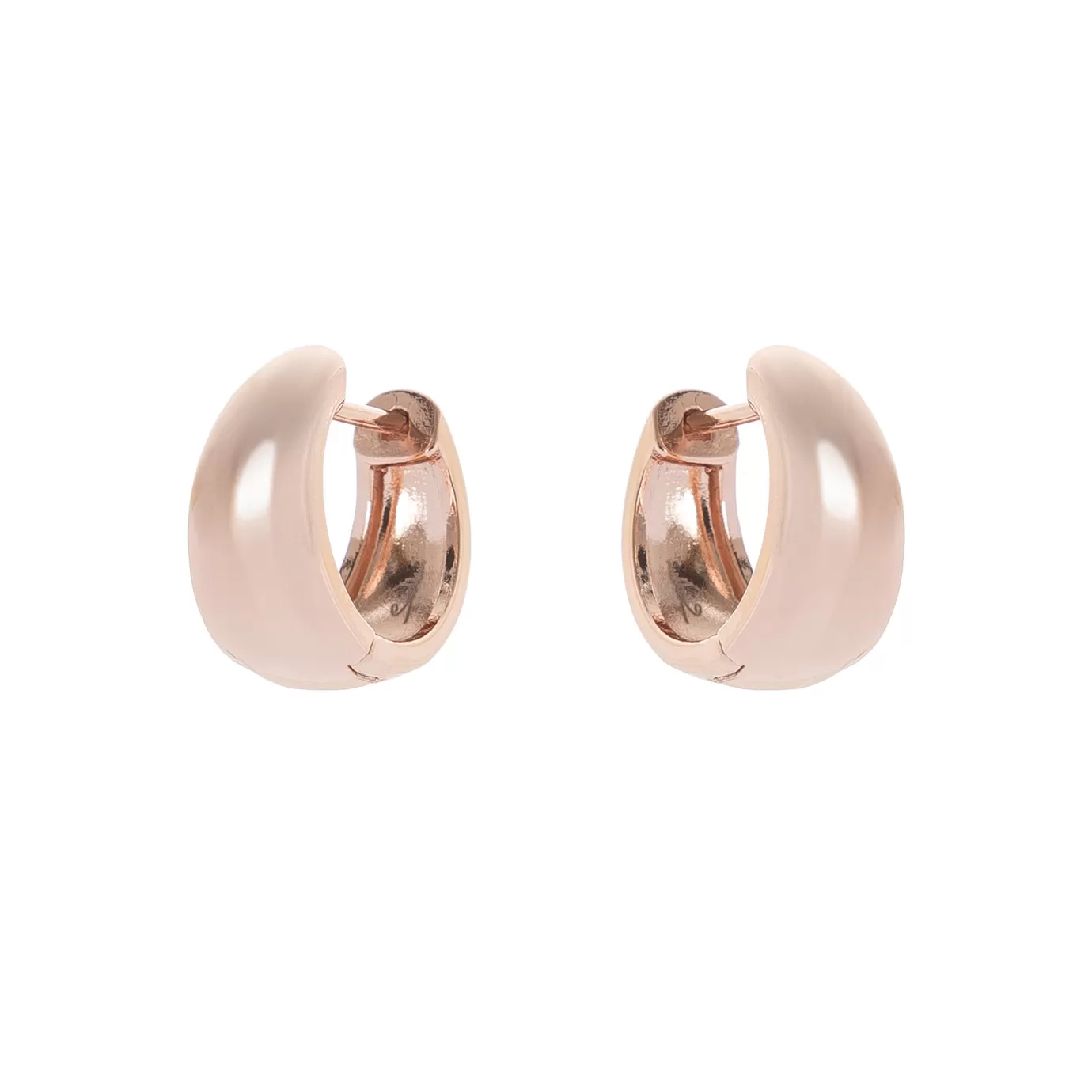 Boucles d'oreilles élégantes à cercle fuselé - Design épuré inspiré de Malibu par Perno & Sodini